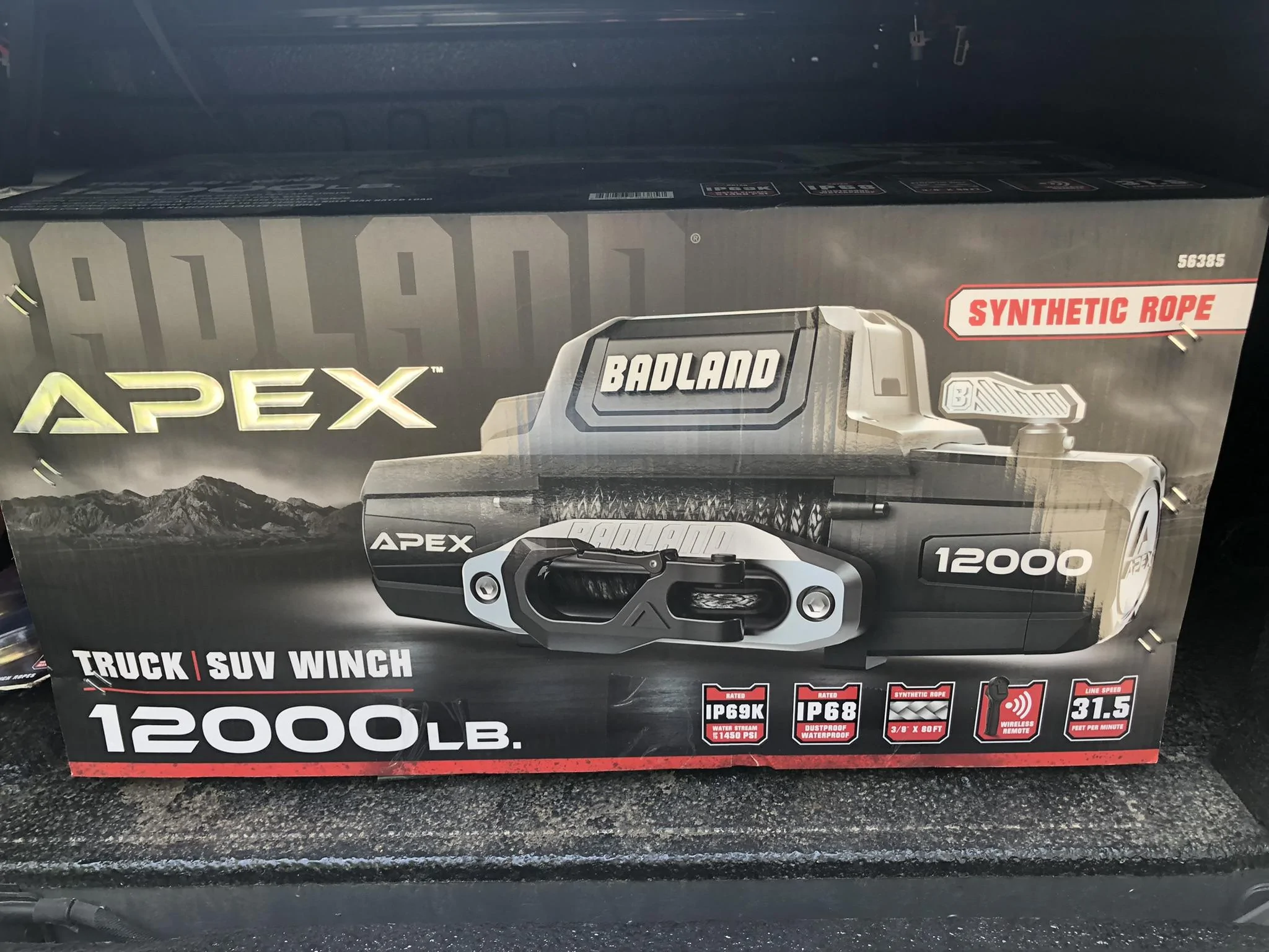 Jeep Gladiator Harbor Freight Badland Apex 12k Synthetic Winch on Sale F56474EA-EC4D-4229-8631-3EC15BBFA233