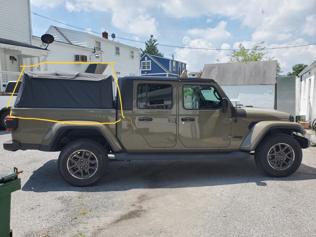 Jeep Gladiator Bestop appearance and fitment vs Softopper E42396C4-951B-4E03-9033-5BFF1C5DDCA3