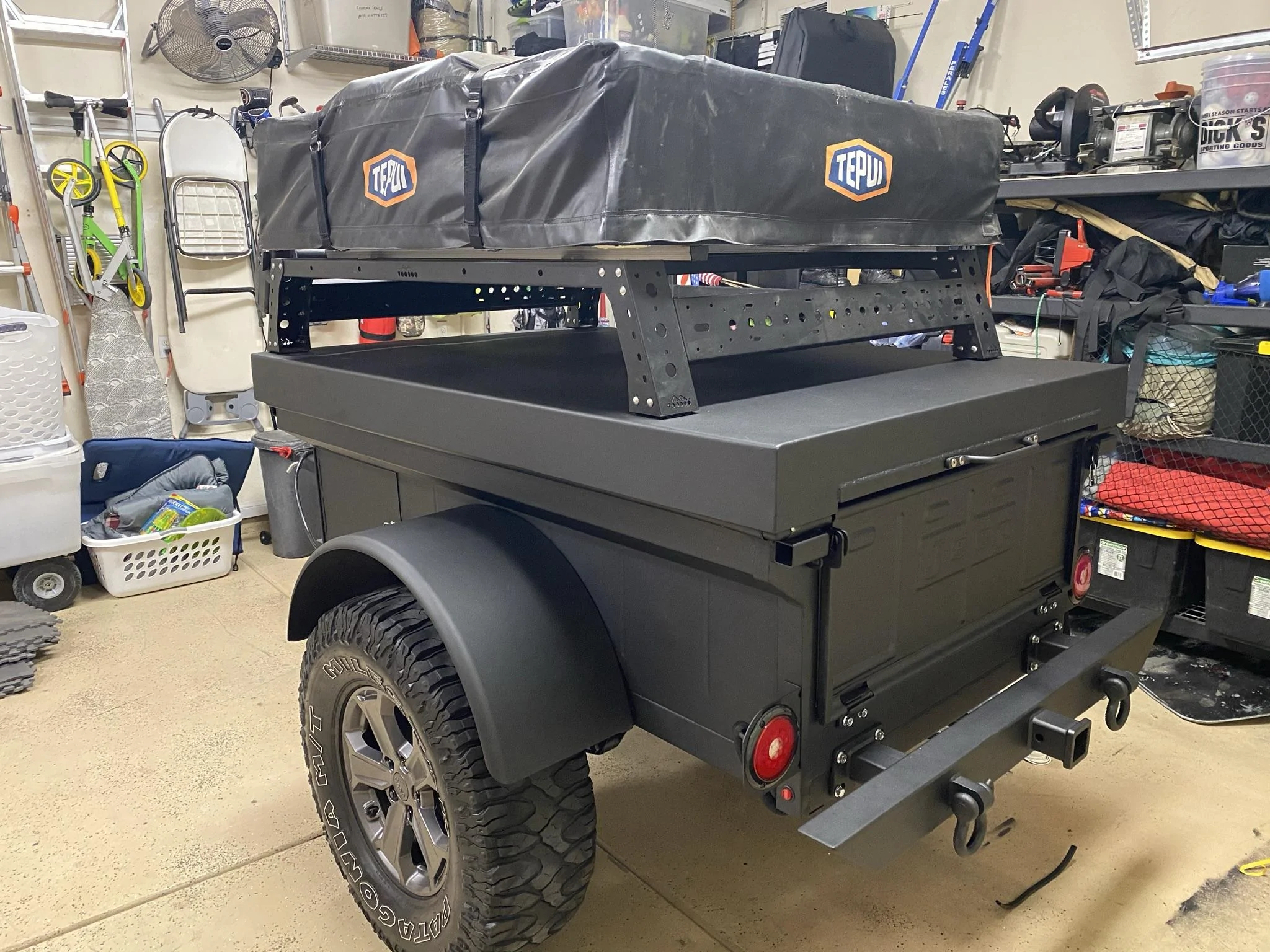 Jeep Gladiator Using M1101 military trailer for overlanding camper 83BD082F-1104-4792-BA9D-D663F320EB3A