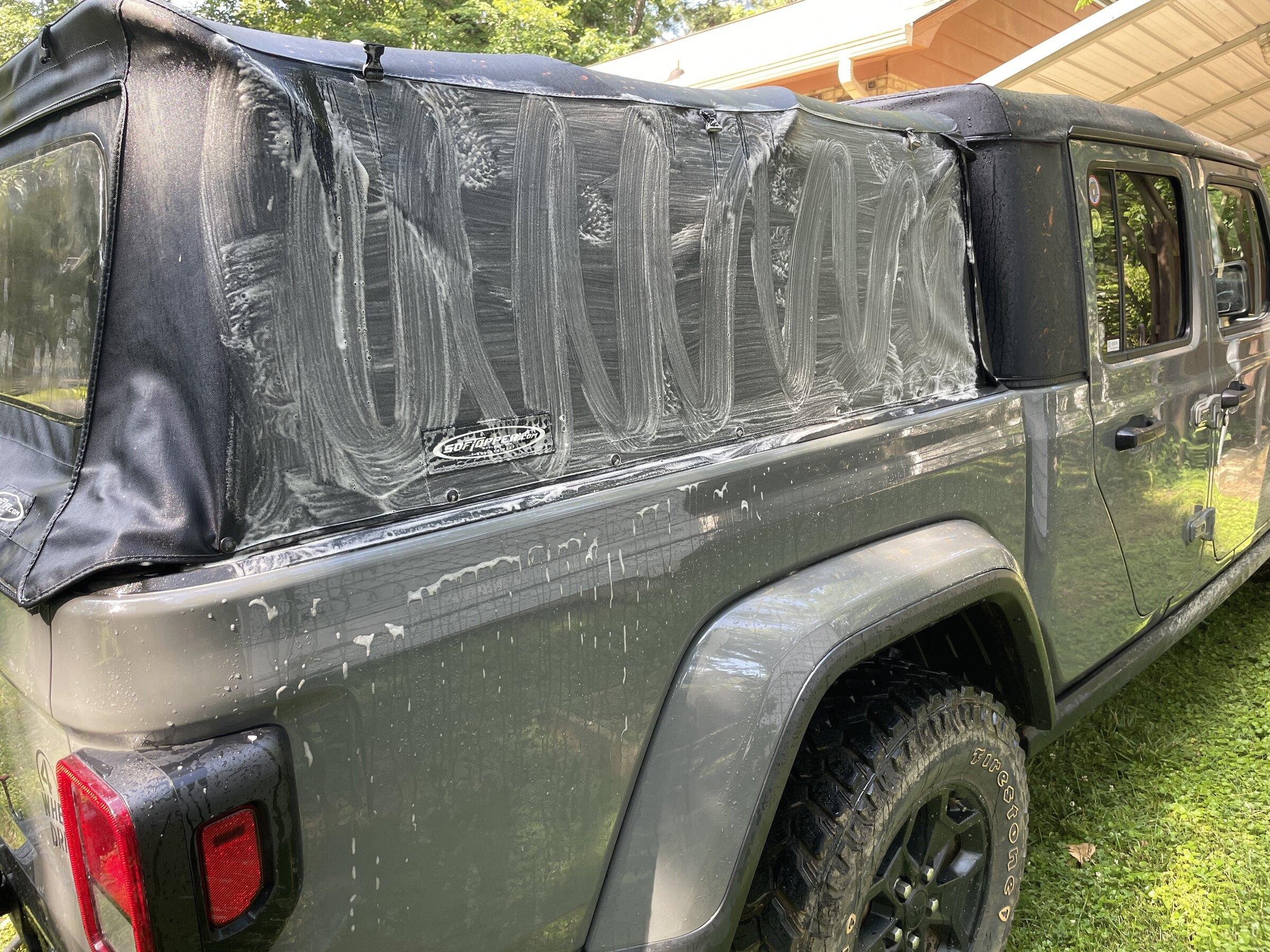 Jeep Gladiator Best soft top / tonneau cover cleaner / protectant 2CFCF1AF-825E-407D-B85D-1676A3054A9B