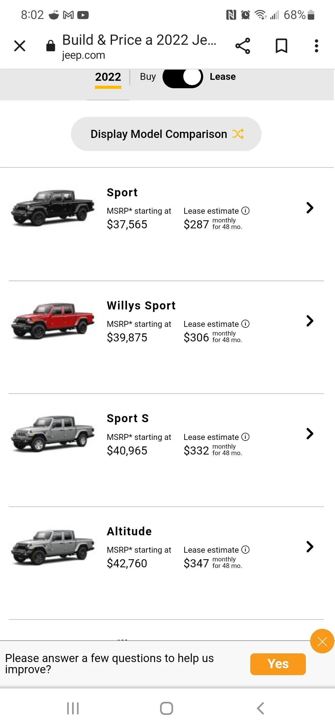 Jeep Gladiator Do you regret NOT buying a Mojave? Screenshot_20220602-200212_Chrom