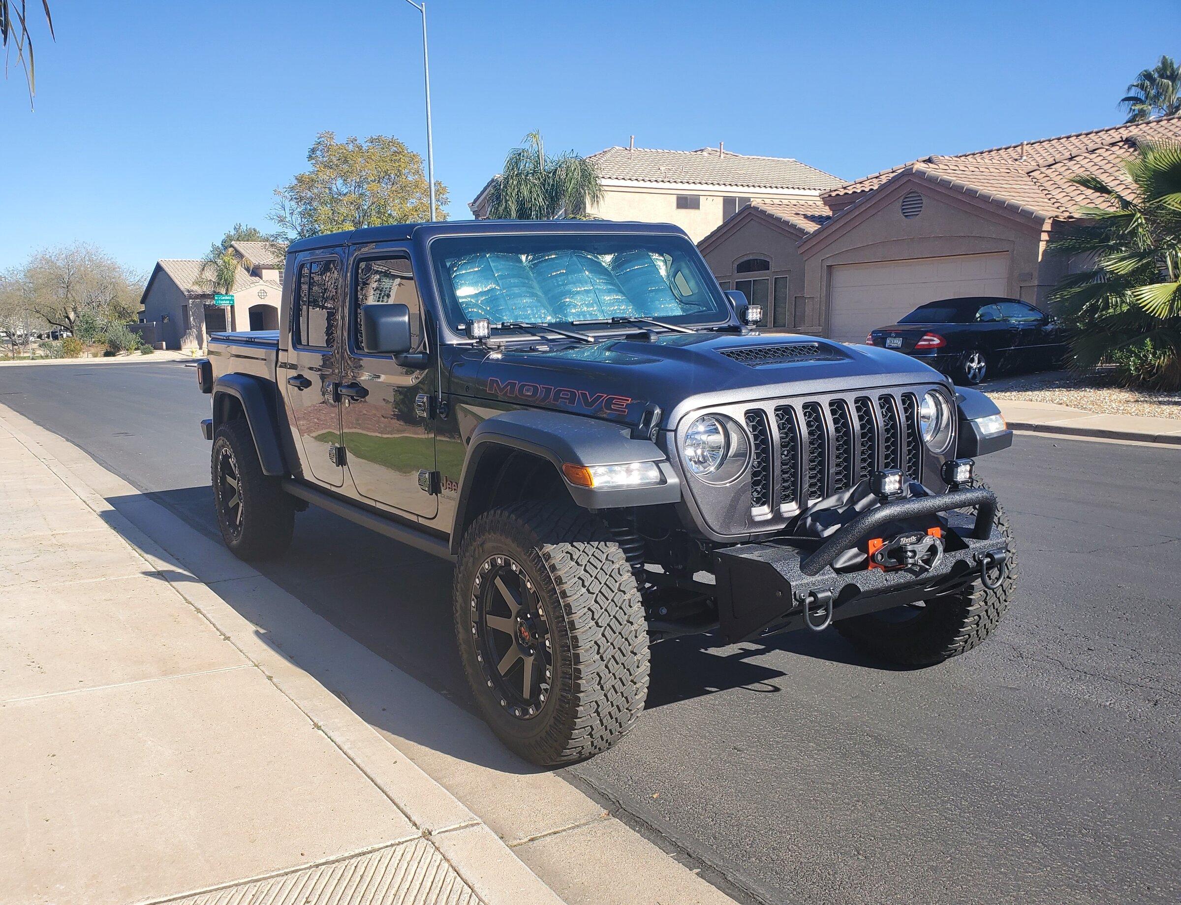 Jeep Gladiator 1 inch Teraflex Spacer on Mojave FrontPic1