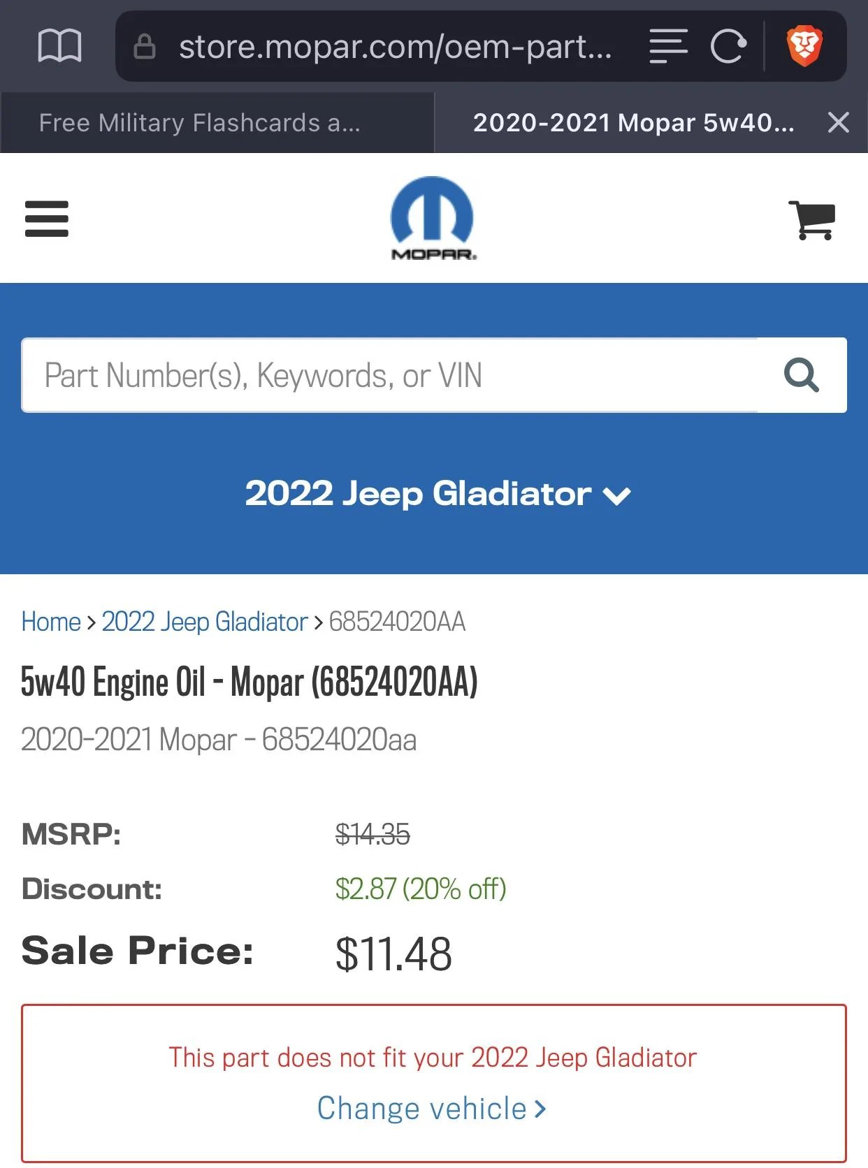 Jeep Gladiator Official EcoDiesel Oil and Filter Recommendations CEF7F03E-1A91-48CF-9B2C-CFD24B576EED