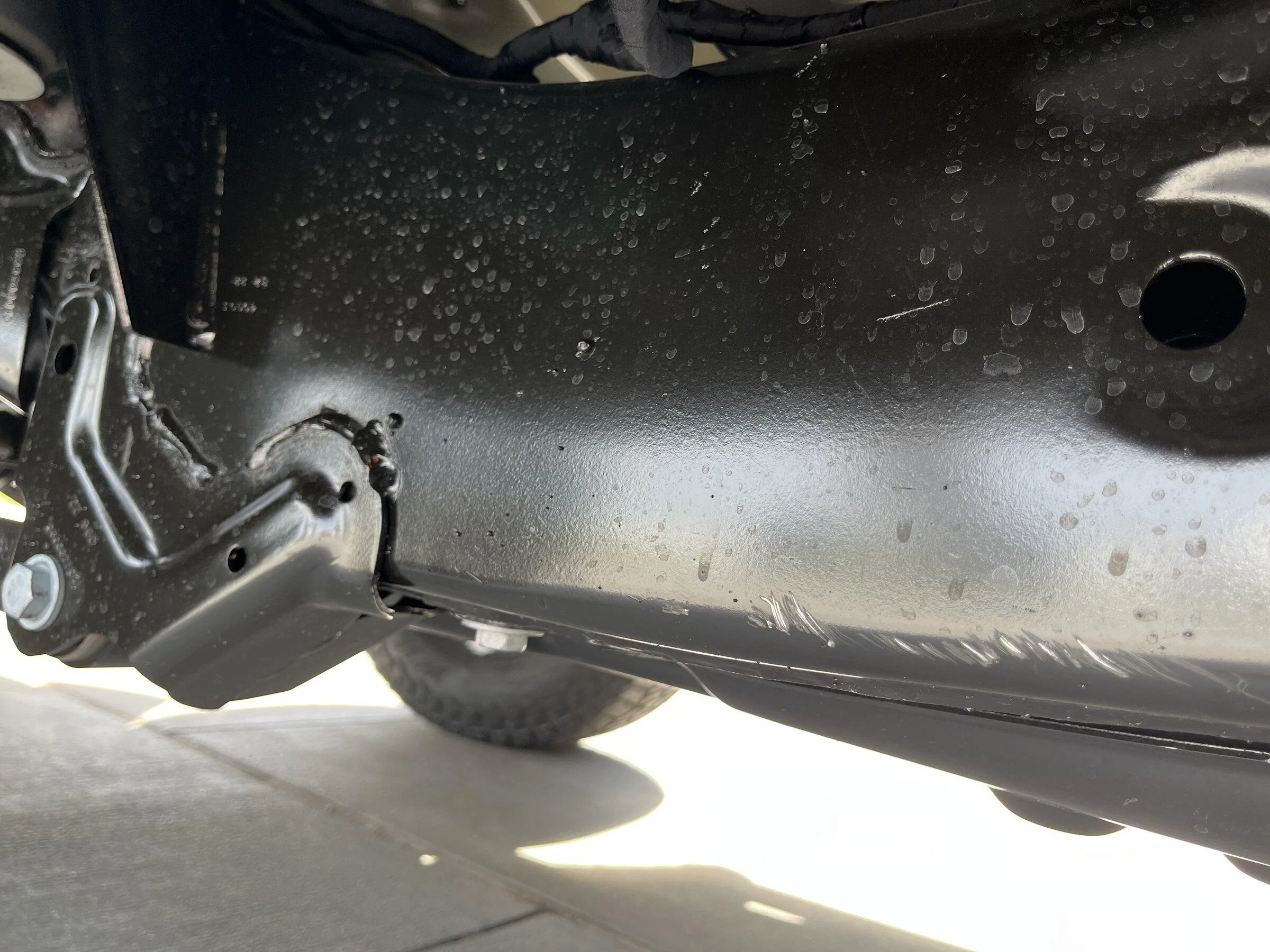 Jeep Gladiator Anyone seen frame scratches and cracked weld paint on new Gladiators? 8A4F28EB-4988-4A96-9FDB-7C0663880C9E