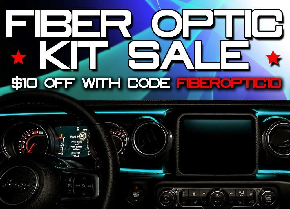 Jeep Gladiator $10 OFF ALL FIBER OPTIC KITS! FO