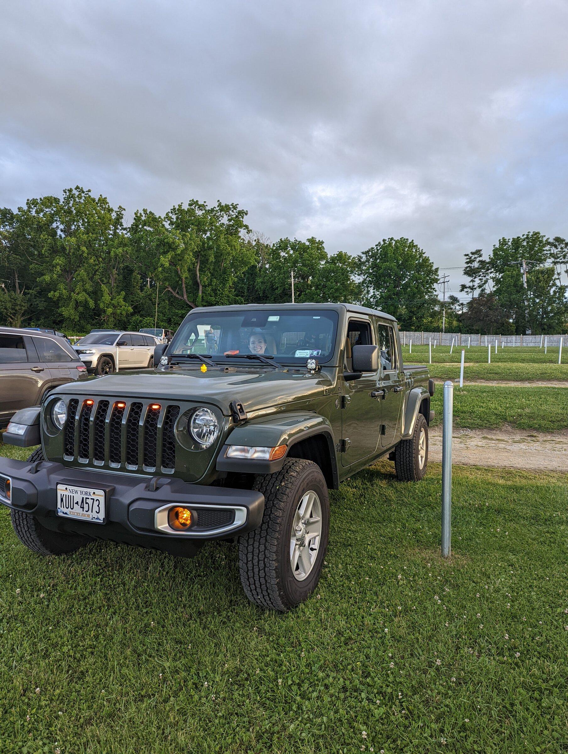 Jeep Gladiator Jurassic Warwick drive in 6/9 PXL_20220609_235836221