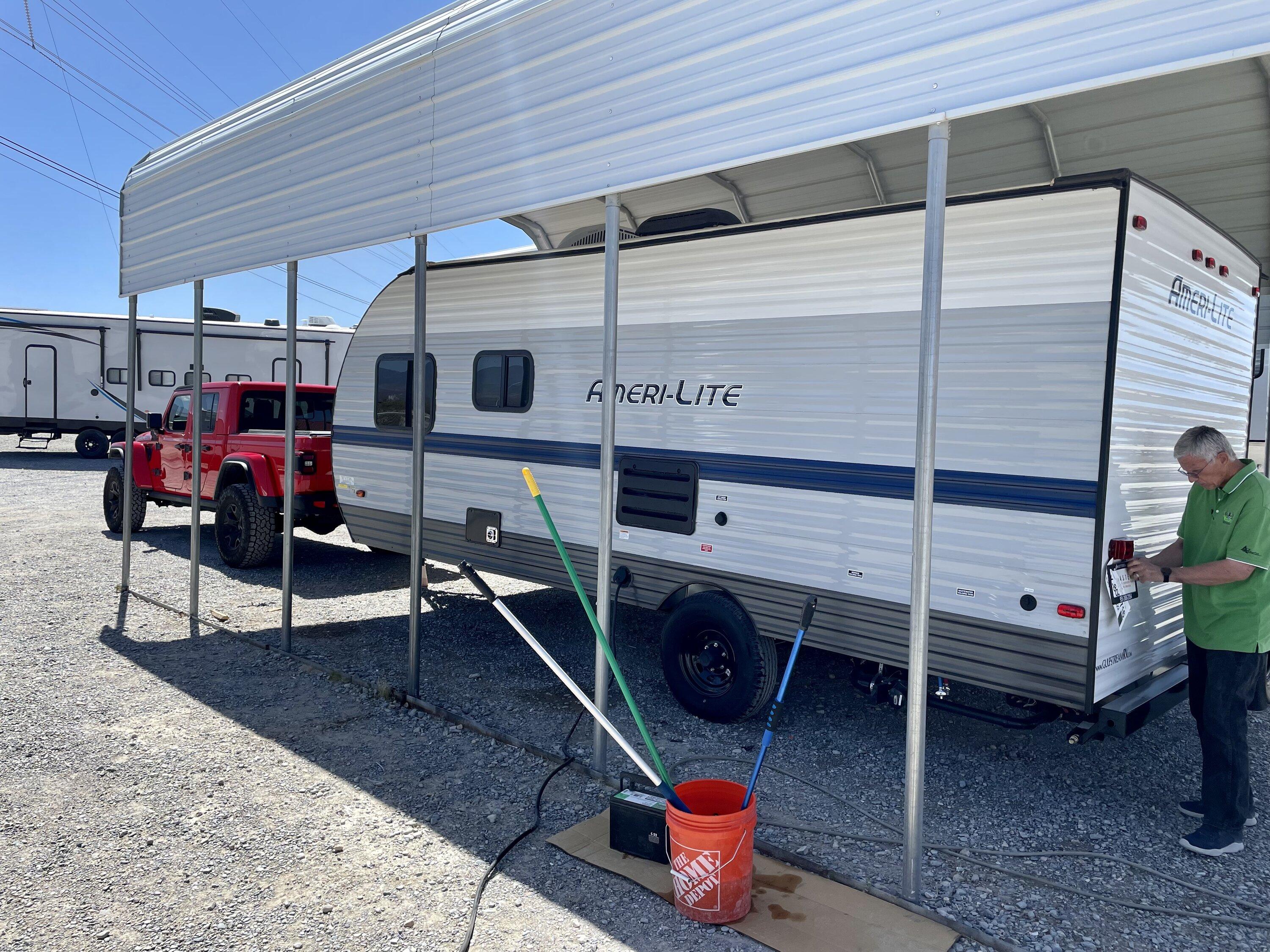 Jeep Gladiator JTR 1st tow report: ~4500 lbs Gulfstream Ameri-Lite trailer 1654906665590