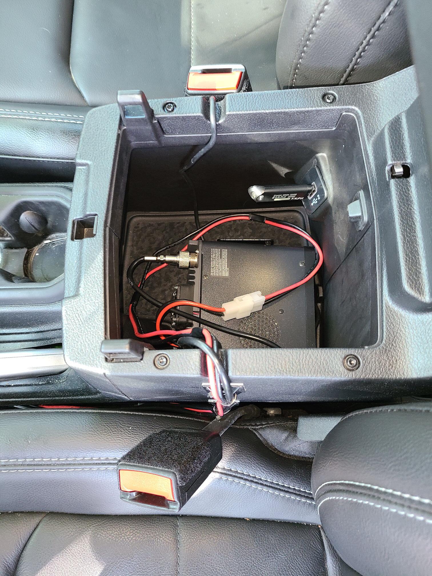 Jeep Gladiator Ham radio install 20220608_091926