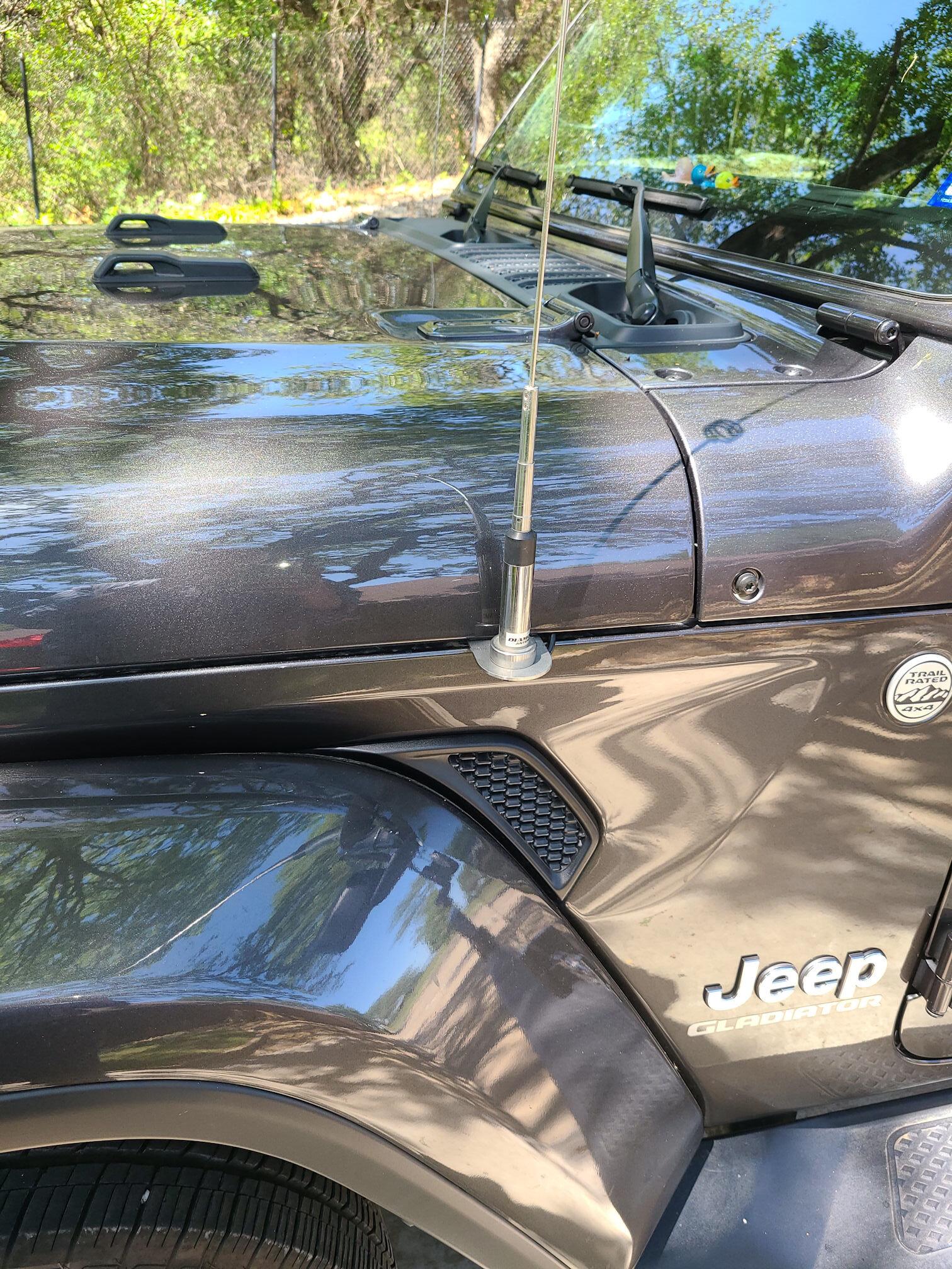 Jeep Gladiator Ham radio install 20220611_112108