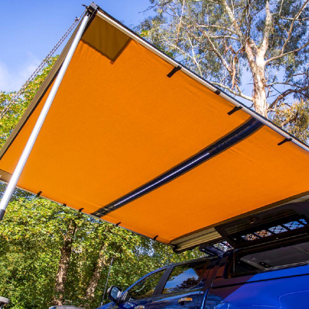 Jeep Gladiator ARB Black Aluminum Awning with LED Room and Brackets arb1158-1