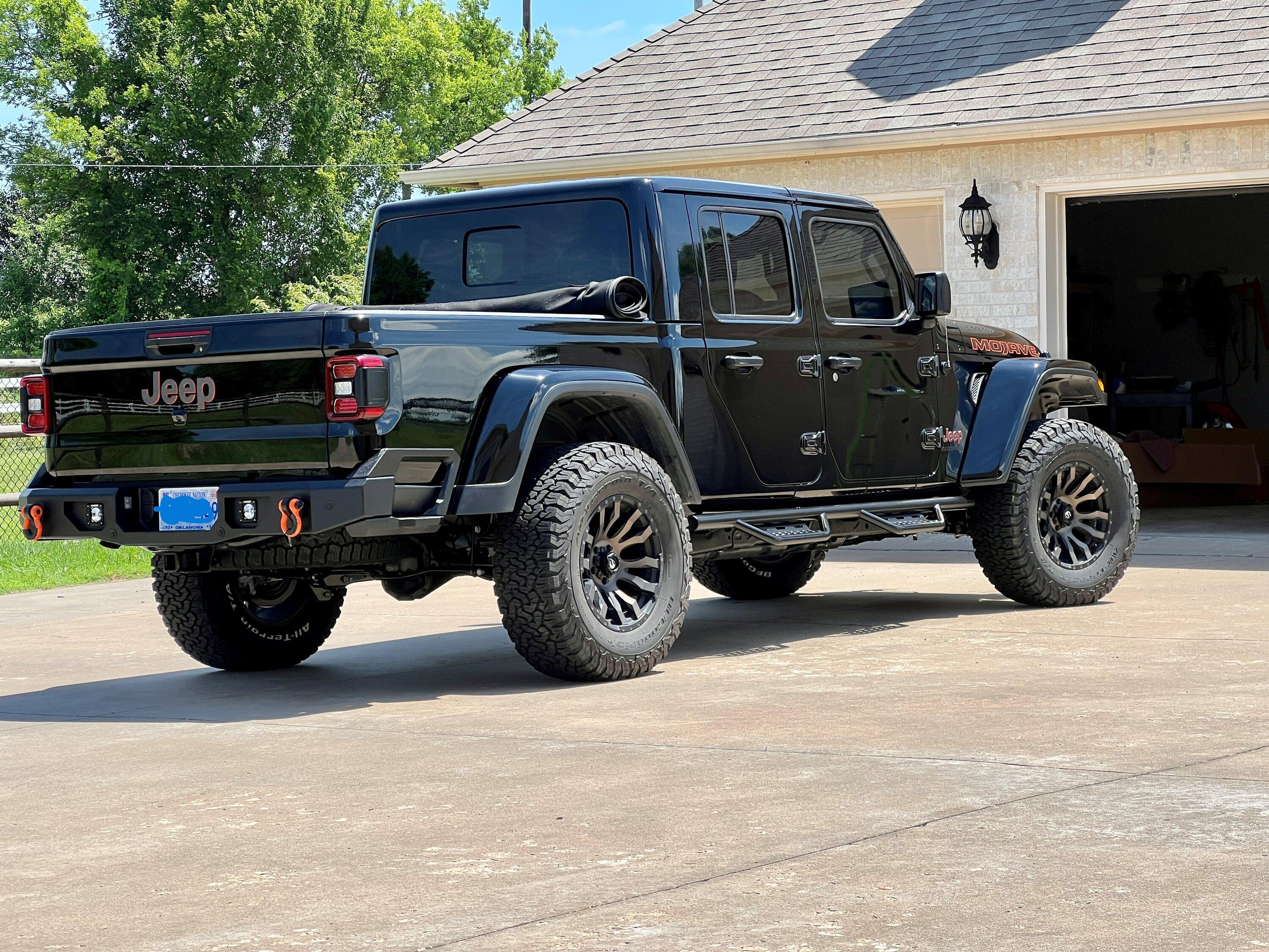Jeep Gladiator Rear corner armor IMG_1762