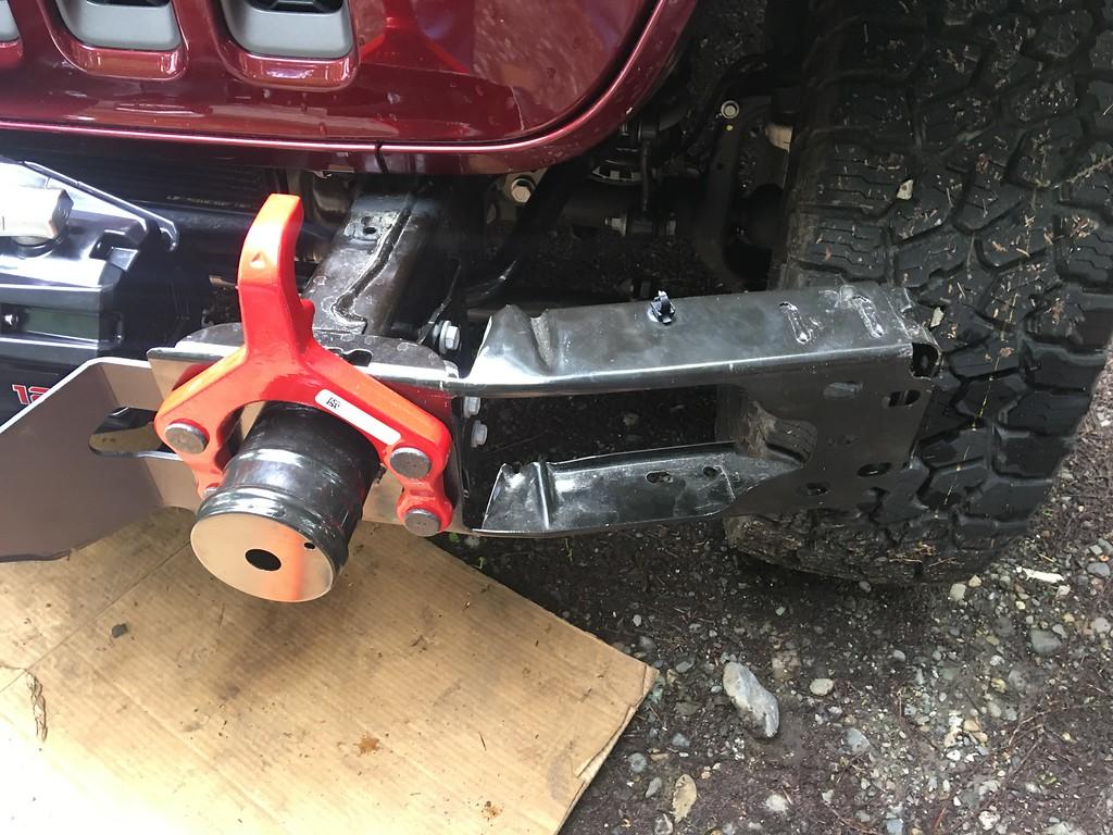 Jeep Gladiator Step by step, with photos, how to install a Warn winch on a Jeep Gladiator, using STOCK plastic bumper. IMG_5241-XL