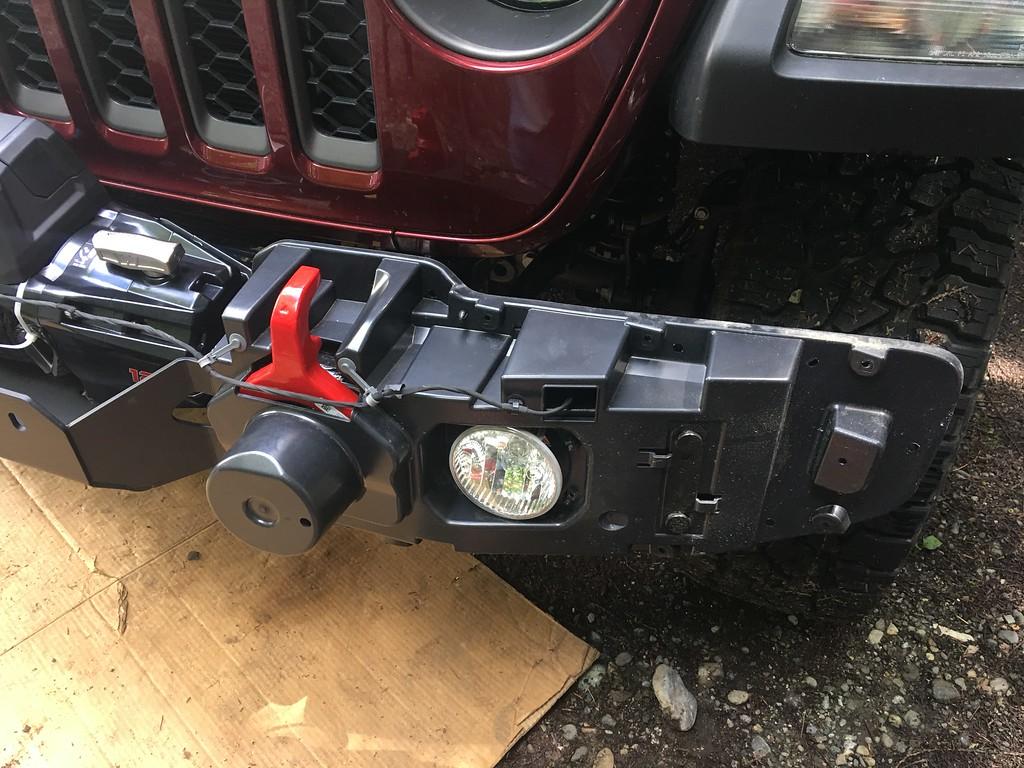 Jeep Gladiator Step by step, with photos, how to install a Warn winch on a Jeep Gladiator, using STOCK plastic bumper. IMG_5256-XL