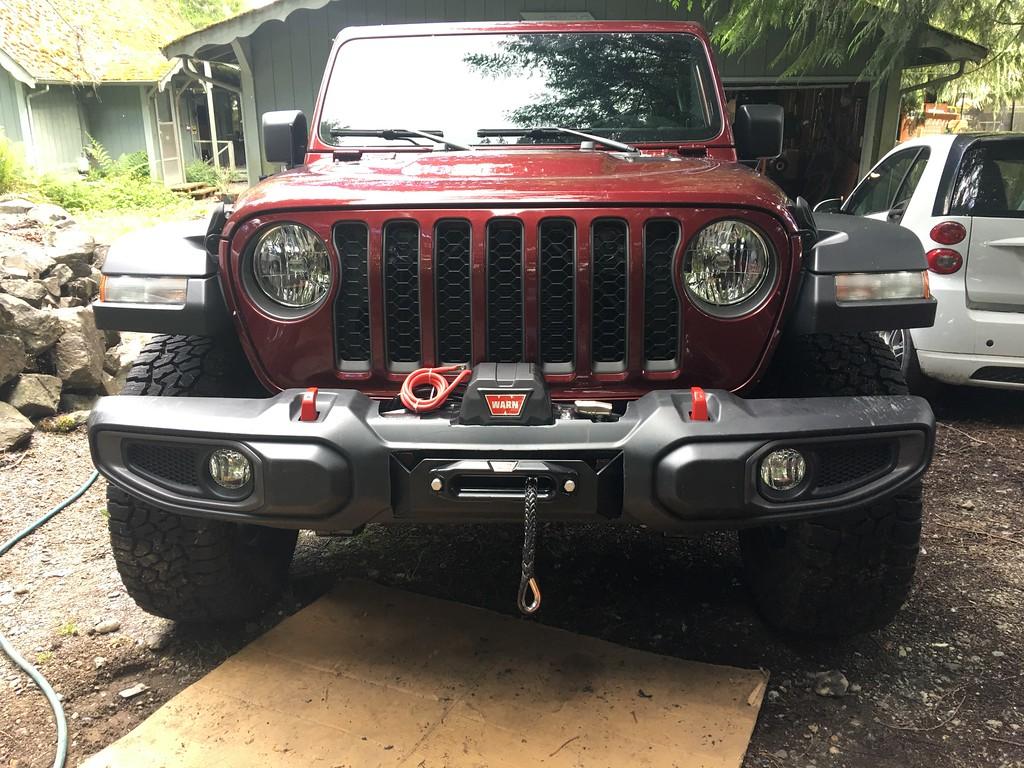 Jeep Gladiator Step by step, with photos, how to install a Warn winch on a Jeep Gladiator, using STOCK plastic bumper. IMG_5268-XL