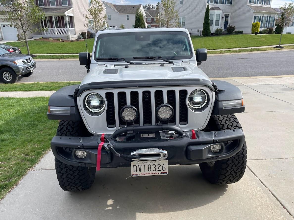 Jeep Gladiator Quadratec Trail Lights, Mounting Brackets, and Wiring Harness $200 IMG_2027