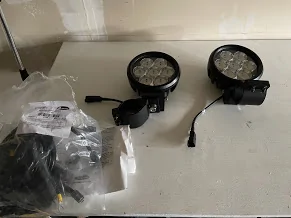 Jeep Gladiator Quadratec Trail Lights, Mounting Brackets, and Wiring Harness $200 IMG_2307
