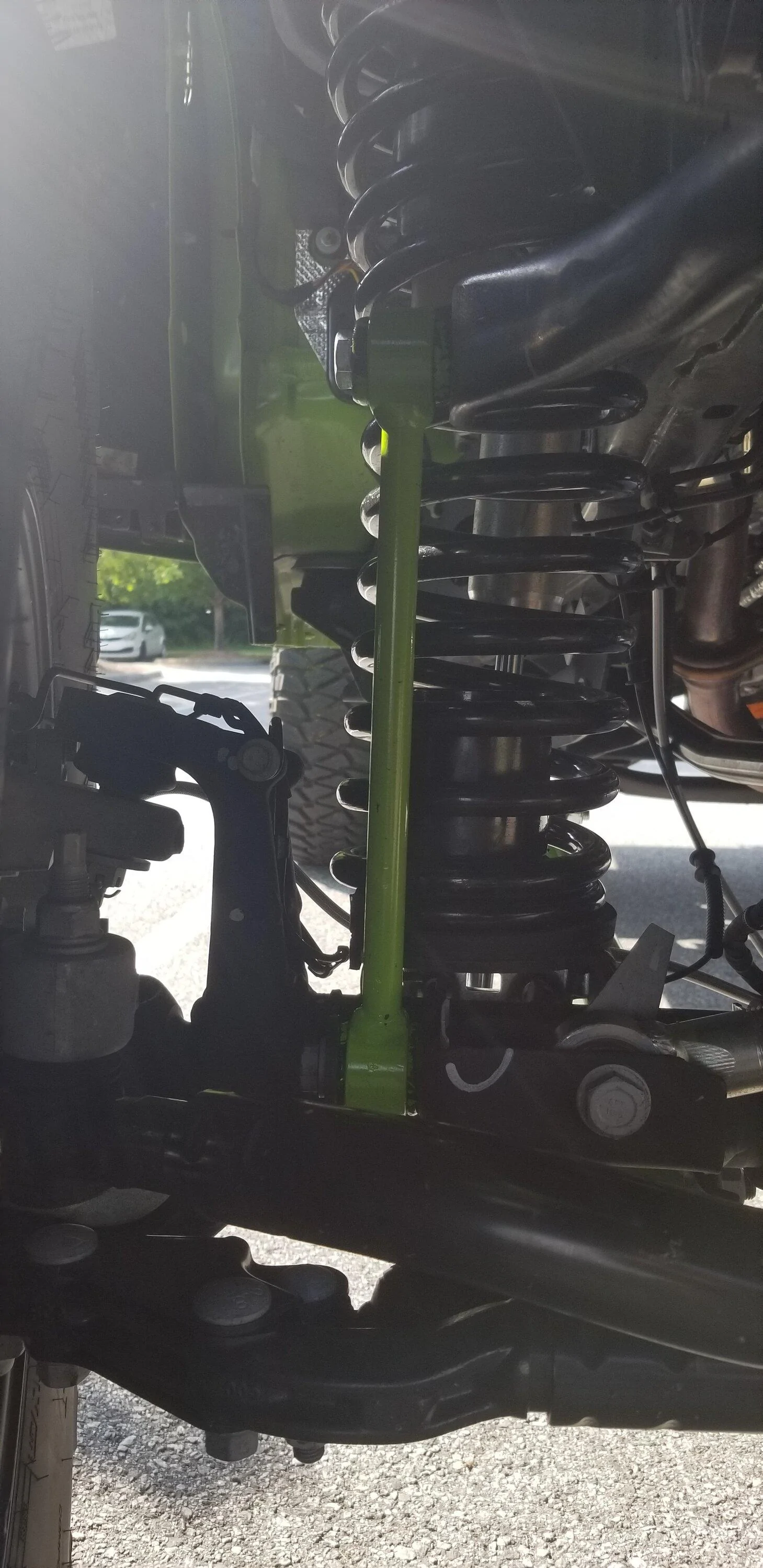 Jeep Gladiator Tires rubbing on new control arms. 20220613_171356