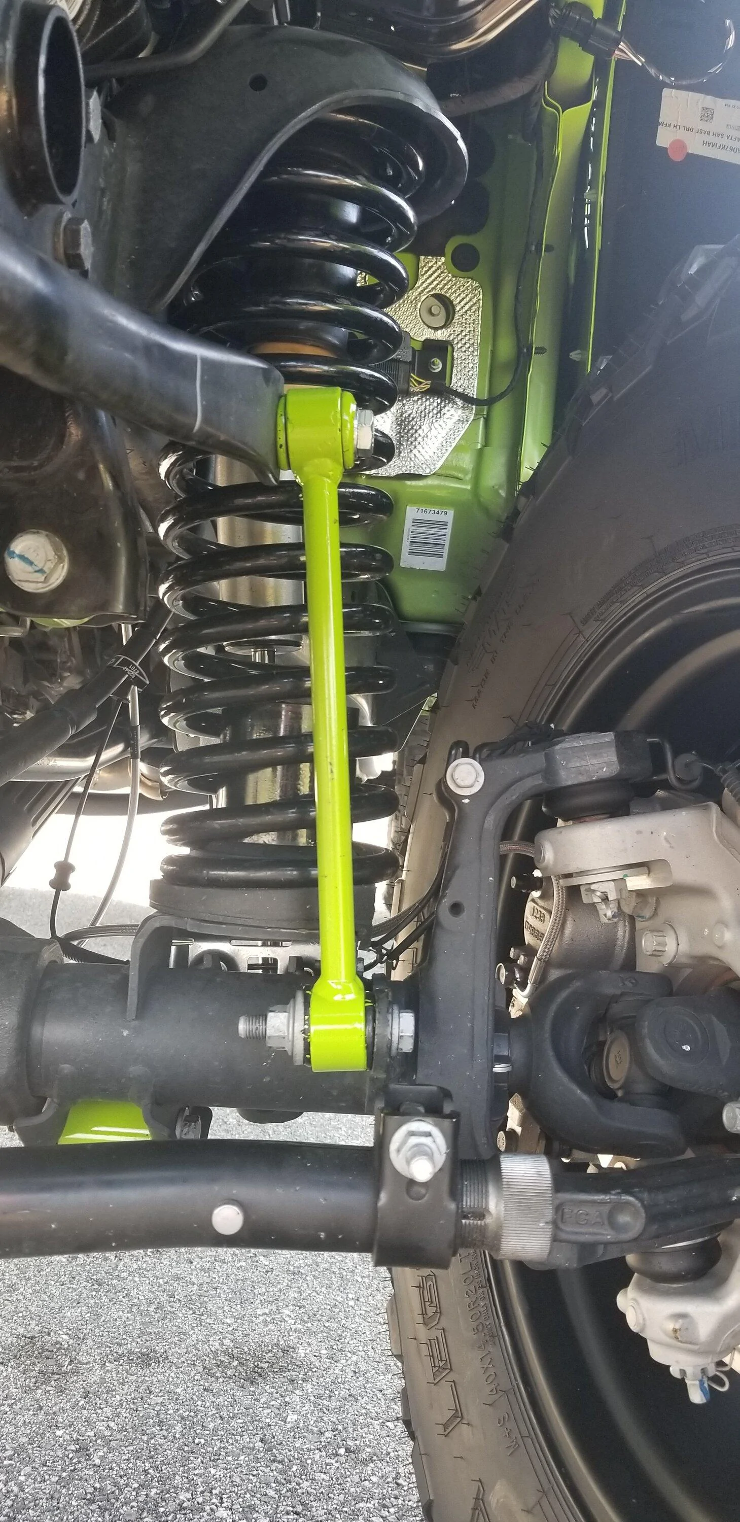 Jeep Gladiator Tires rubbing on new control arms. 20220613_171339
