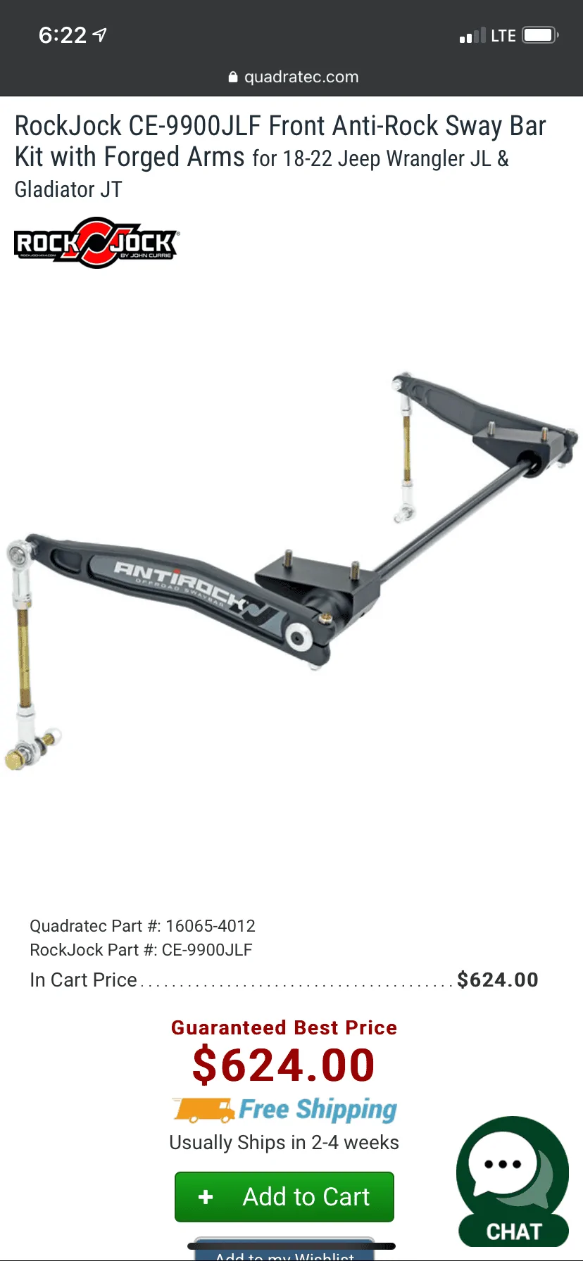 Jeep Gladiator JT/JL Currie anti rock sway bar kit for sale 3A4C40AB-093D-4462-A82B-1BCB6FAA9C2B