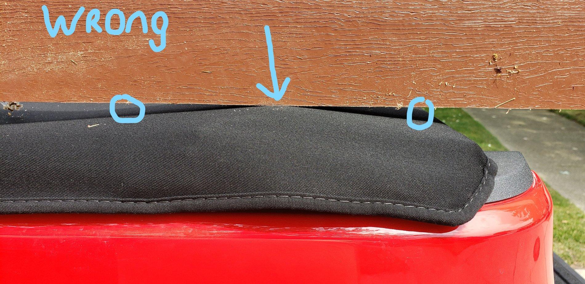 Jeep Gladiator Modification to Allow the Soft Roll–Up Tonneau Cover to Actually Lock tonnue-wron