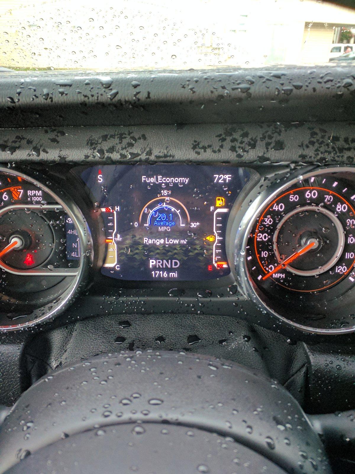 Jeep Gladiator Rain caught me with my freedom panels down... IMG_20190803_133607