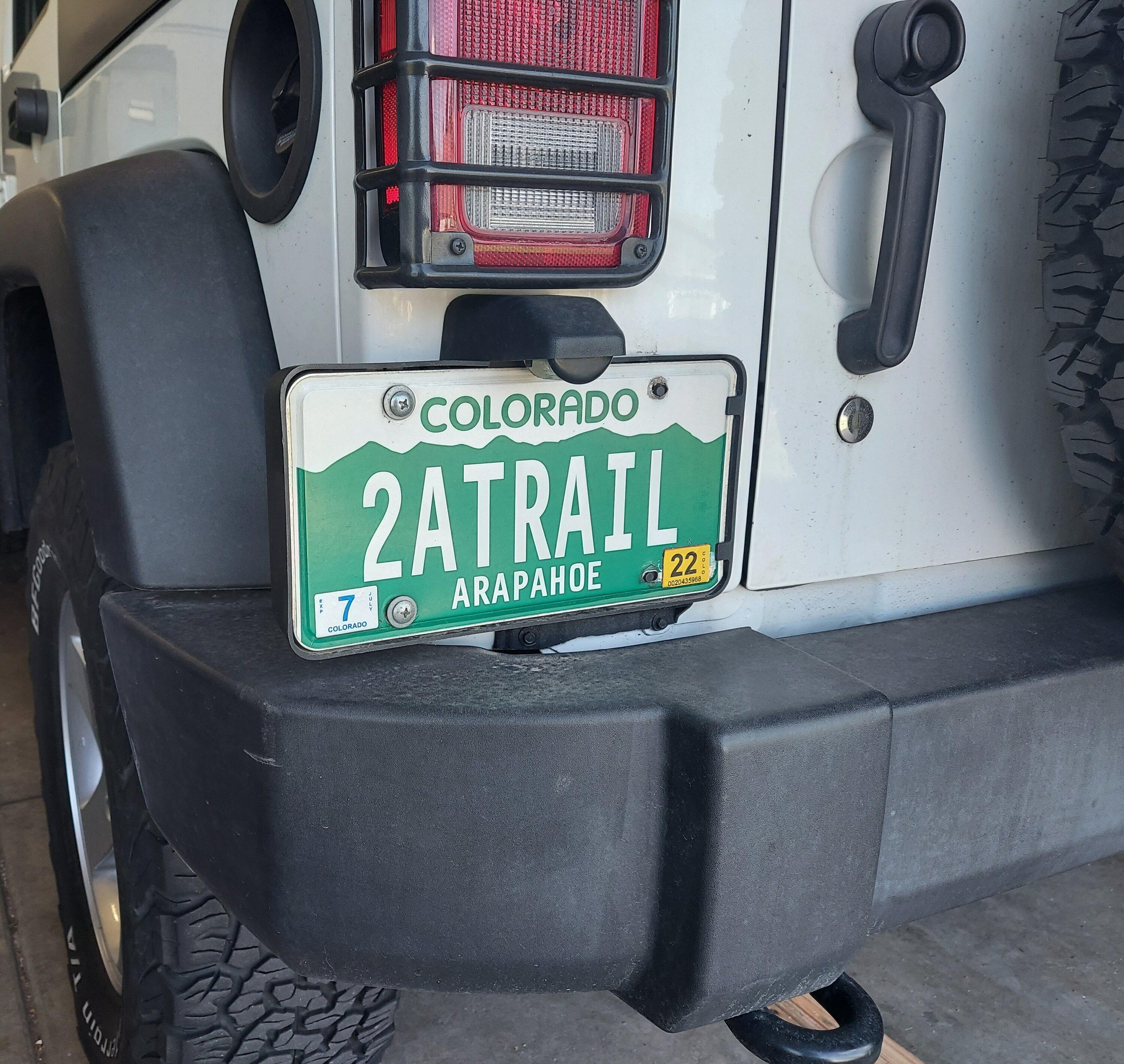 Jeep Gladiator Colorado trails Plate