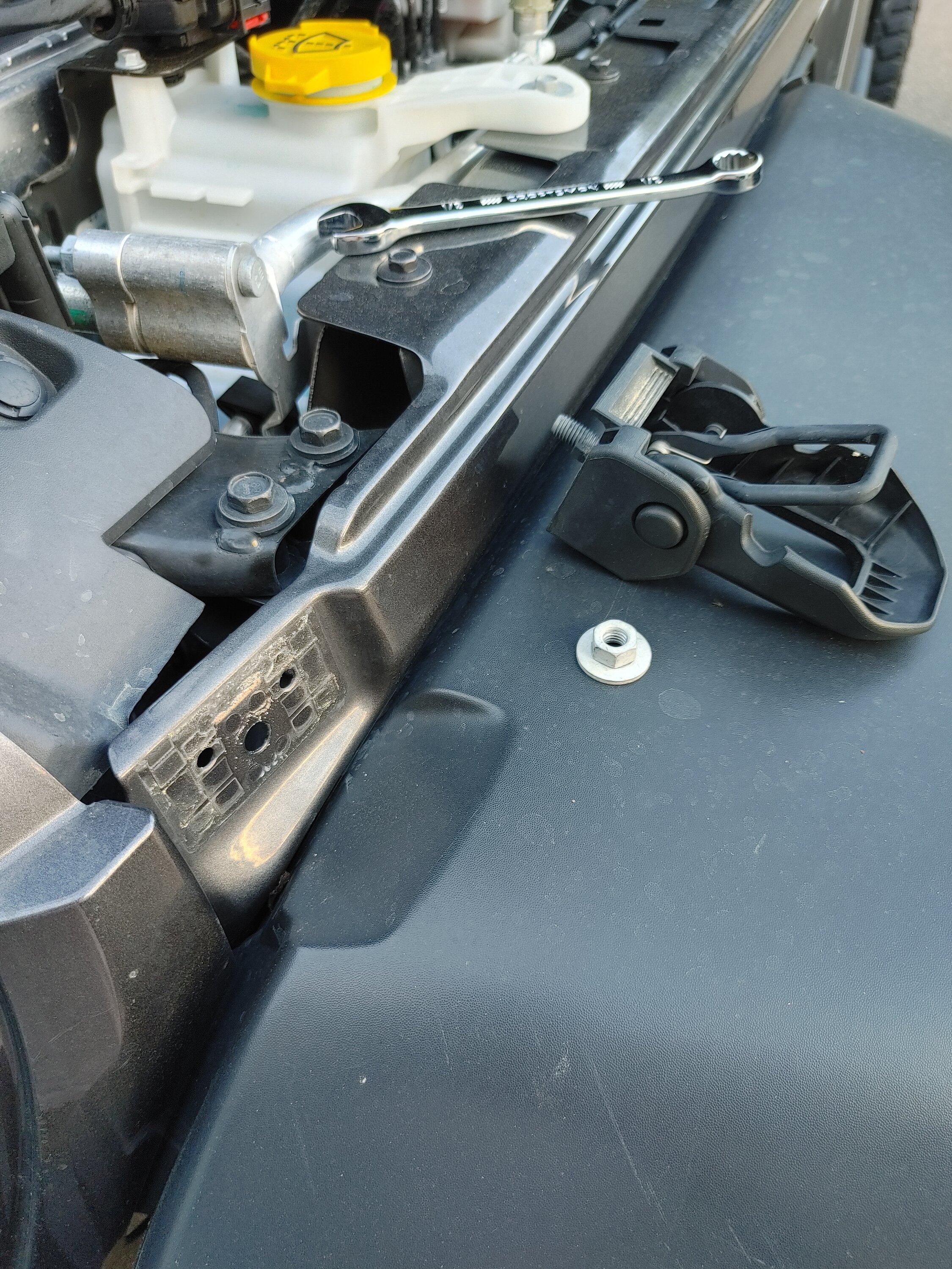 Jeep Gladiator Installation and Review: Rugged Ridge Locking Hood Catch 0618221931_HDR
