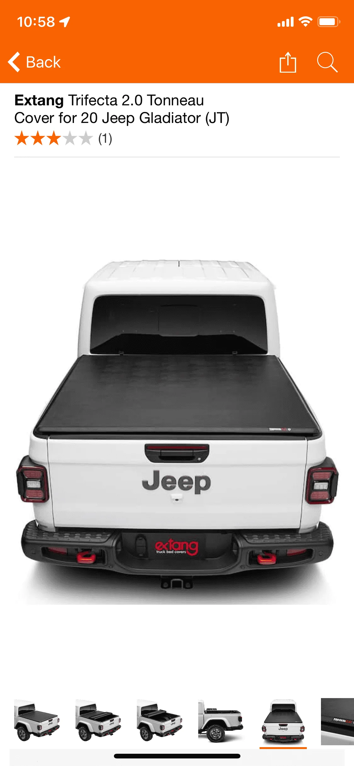 Jeep Gladiator Extang trifecta 2.0 soft tri-fold 9336DAB0-5117-4FCC-95E2-75763662ABB3