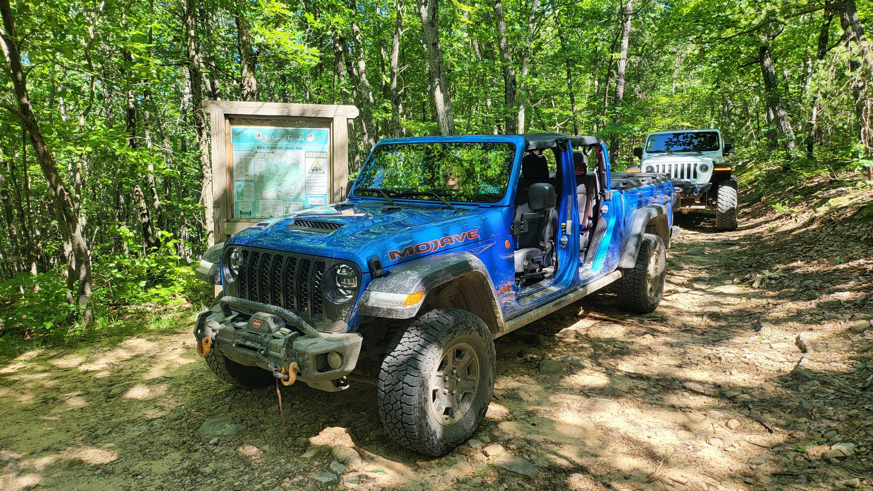Jeep Gladiator Bald Mountain (Big Levels) GWNF - VA 20220618_161029