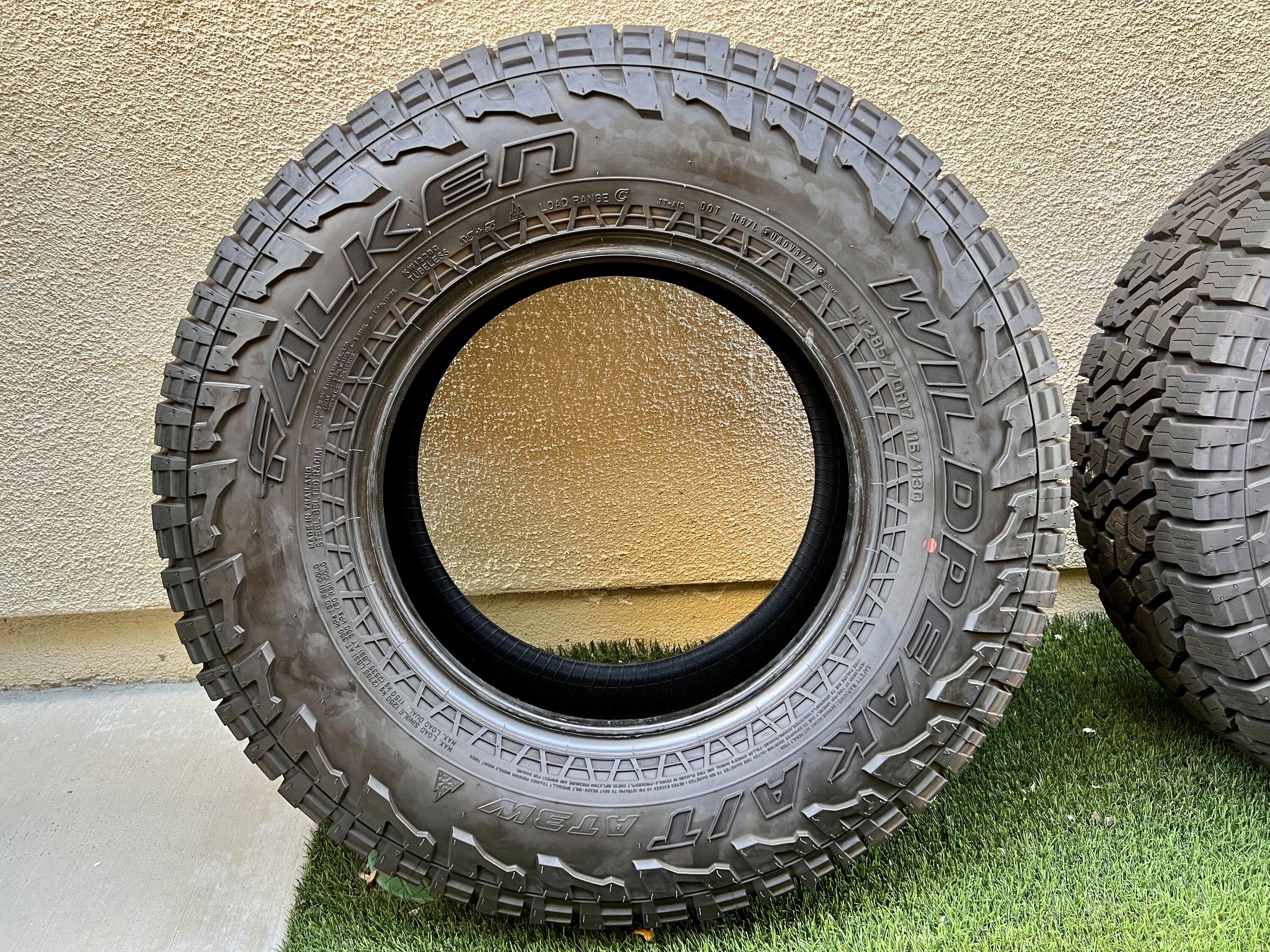 Jeep Gladiator Set of 5 Falken Wildpeak AT3W LT285/70R17 $750 B0817D68-5684-4A36-9EC9-688336362671