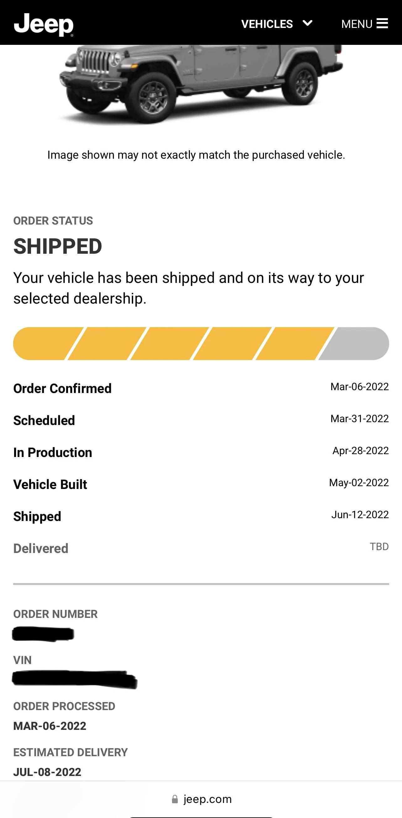 Jeep Gladiator Gladiator Window Sticker and Build Sheet Order Tracking EDA9D130-9A3C-4398-A54D-30A16A8240F2