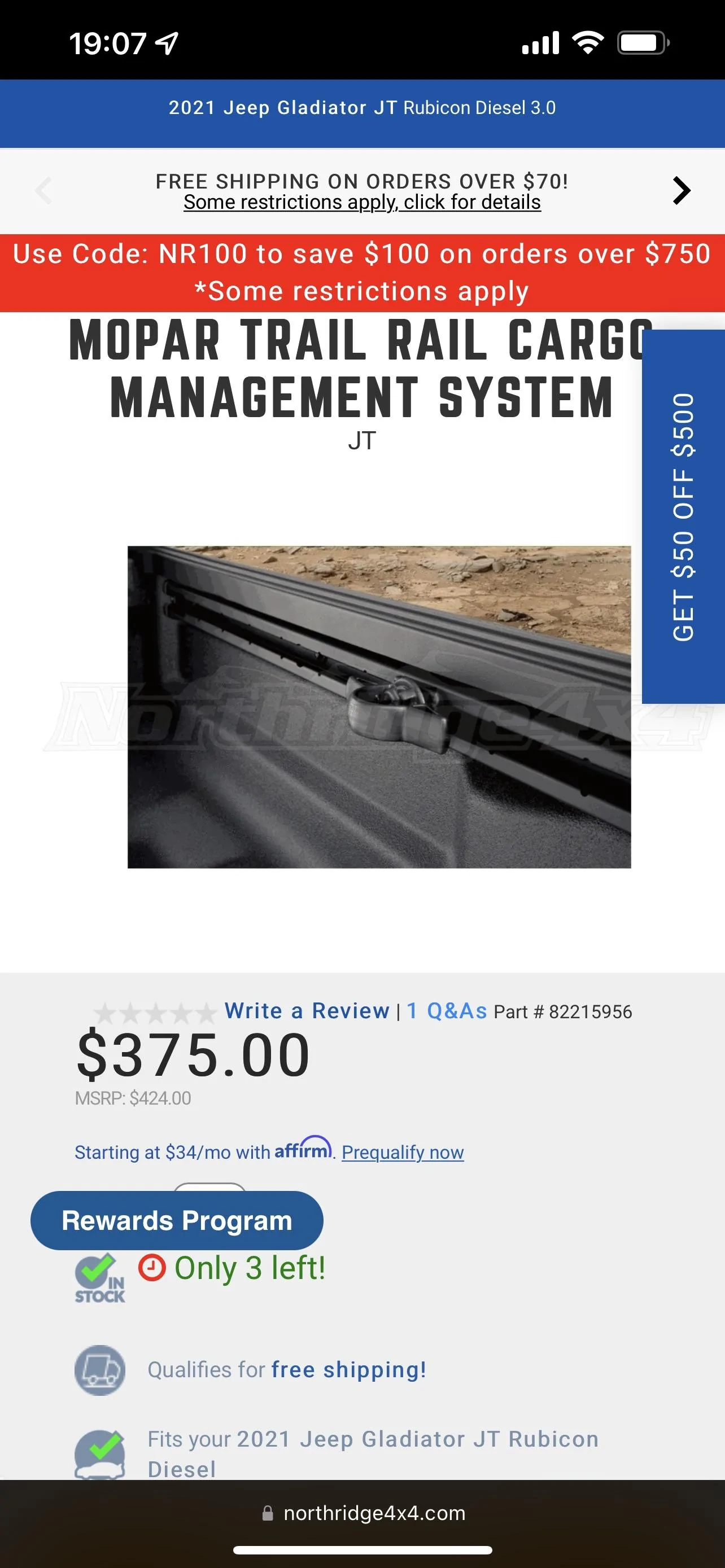 Jeep Gladiator Trail rail system Mopar E2BB14C8-FCFF-459C-ABC5-0629843D47BA