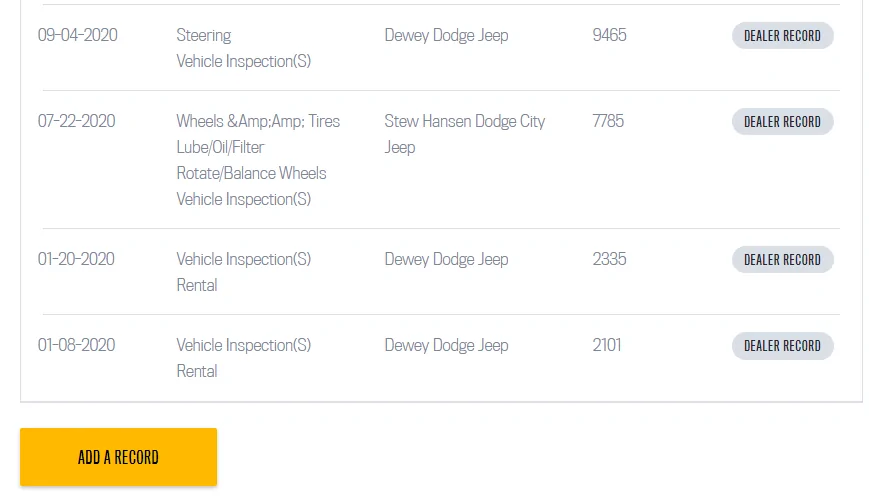 Jeep Gladiator Where exactly do you log oil changes? 1655947099524