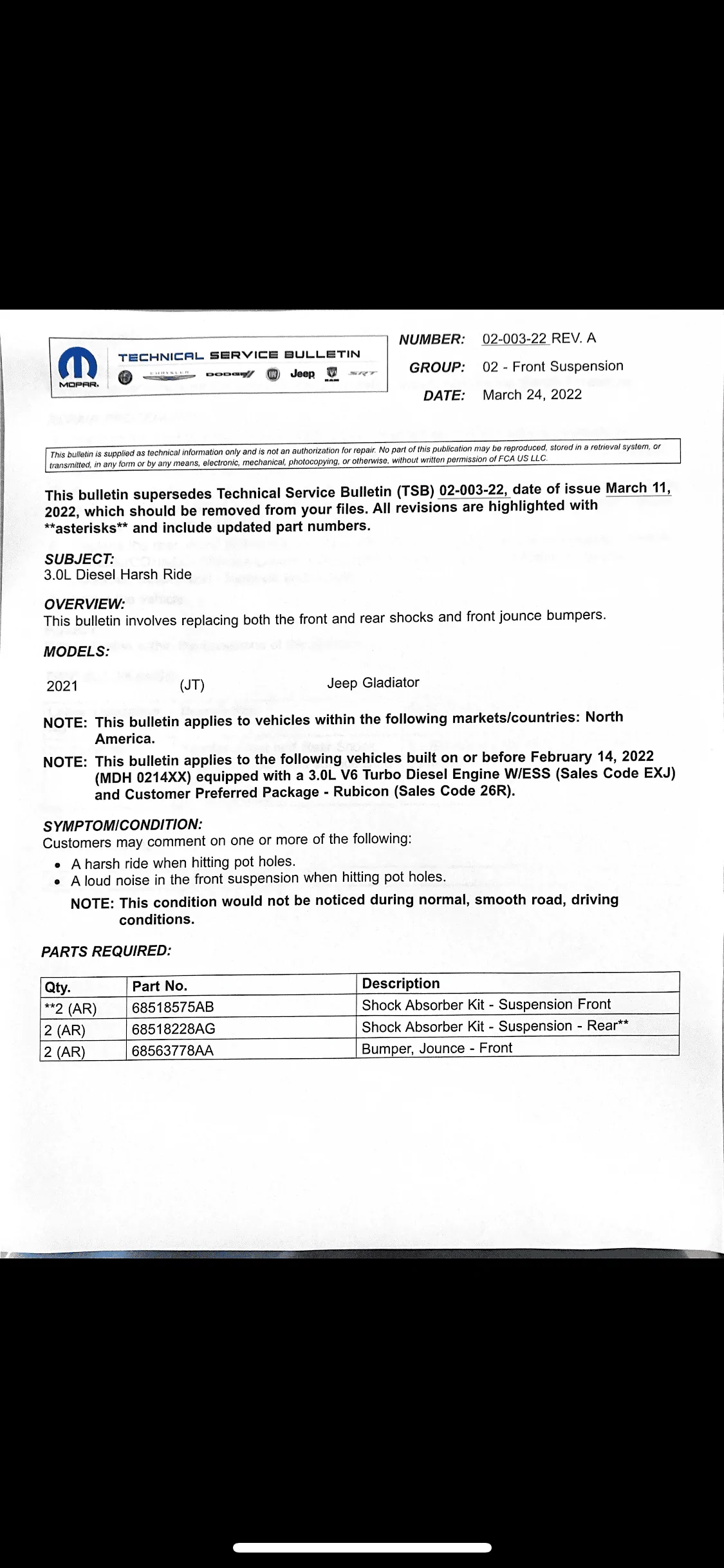 Jeep Gladiator Your stock Rubicon diesel JT bottoming out? Here’s the fix!! 27C74309-648D-4A79-A77C-C61CD3C5E84D