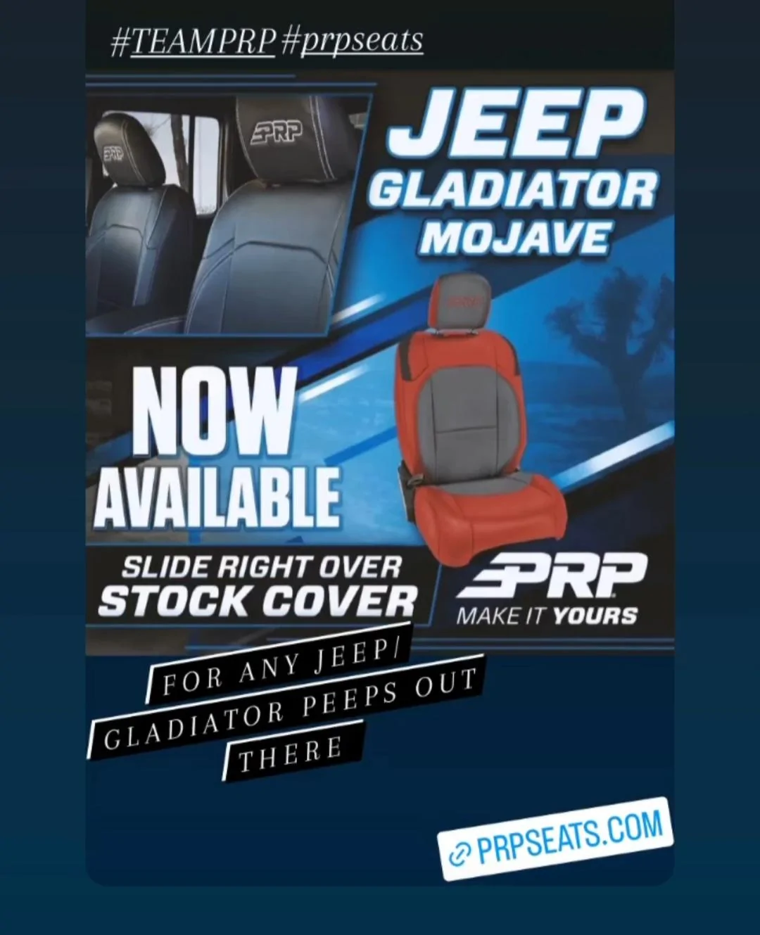 Jeep Gladiator PRP Seat Covers for the Mojave 20220624_202520[1]