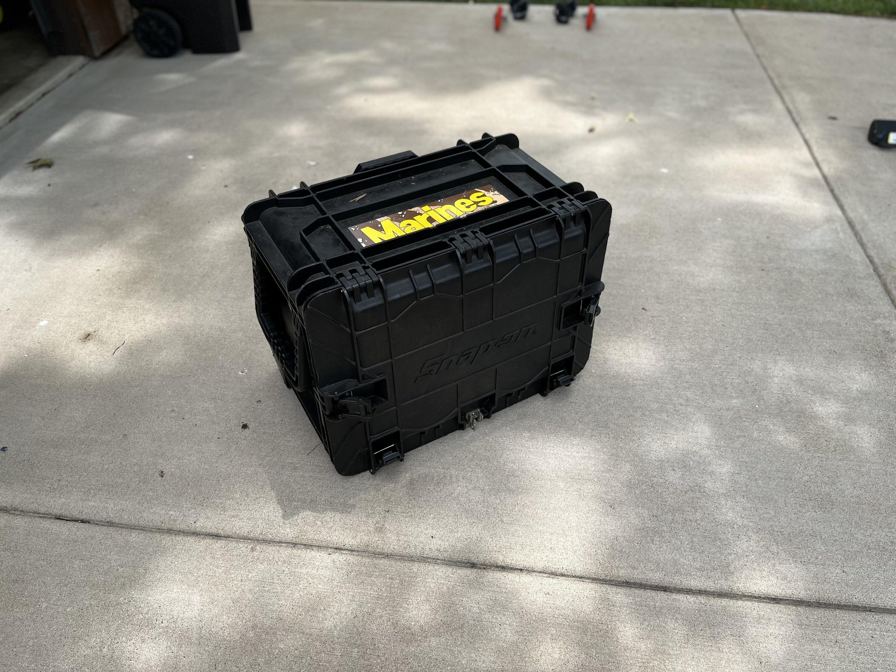 Jeep Gladiator SnapOn Heavy Duty Locking Rolling Tool Box with blank inserts for tool cutouts SO1