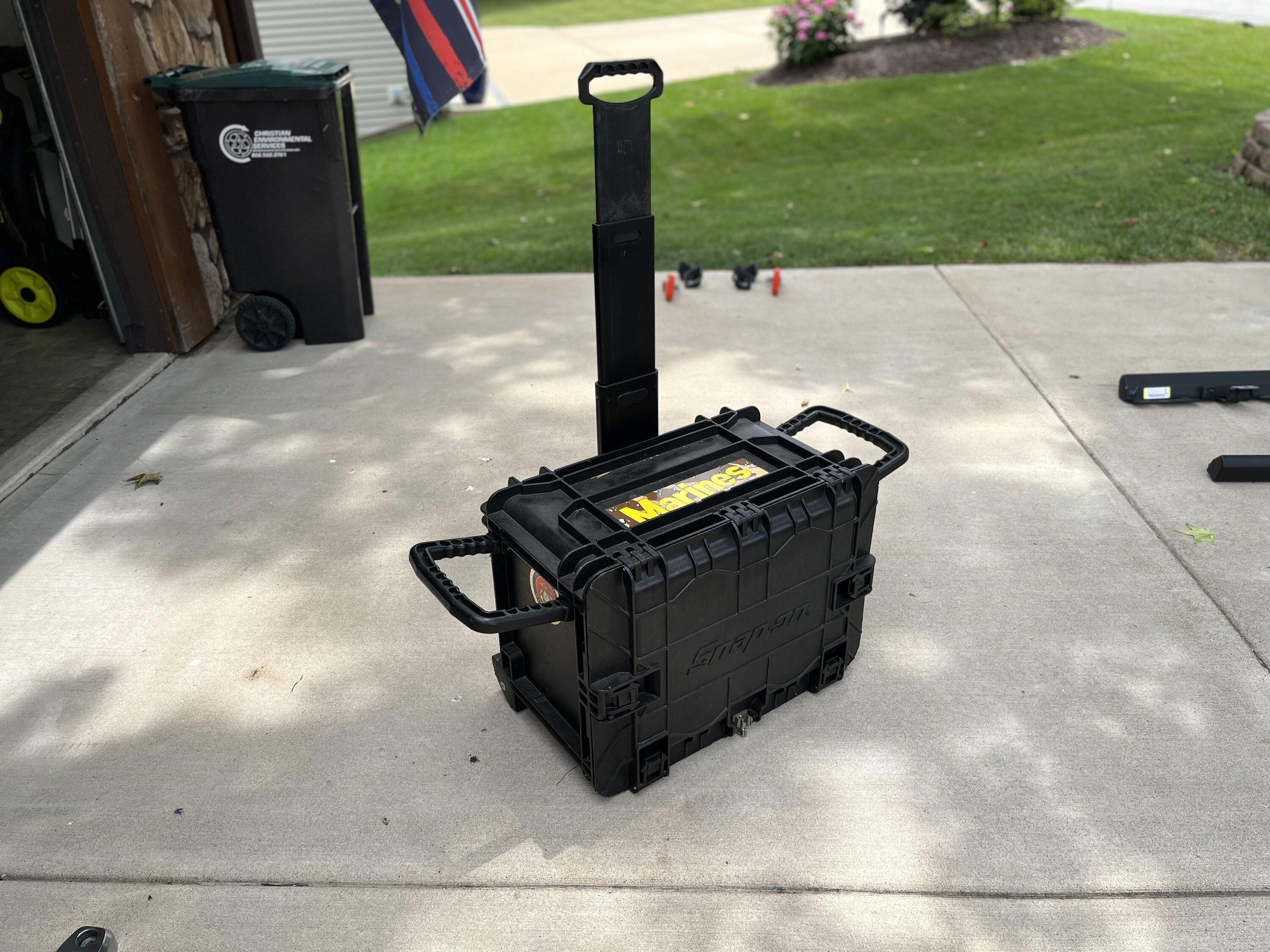 Jeep Gladiator SnapOn Heavy Duty Locking Rolling Tool Box with blank inserts for tool cutouts SO2