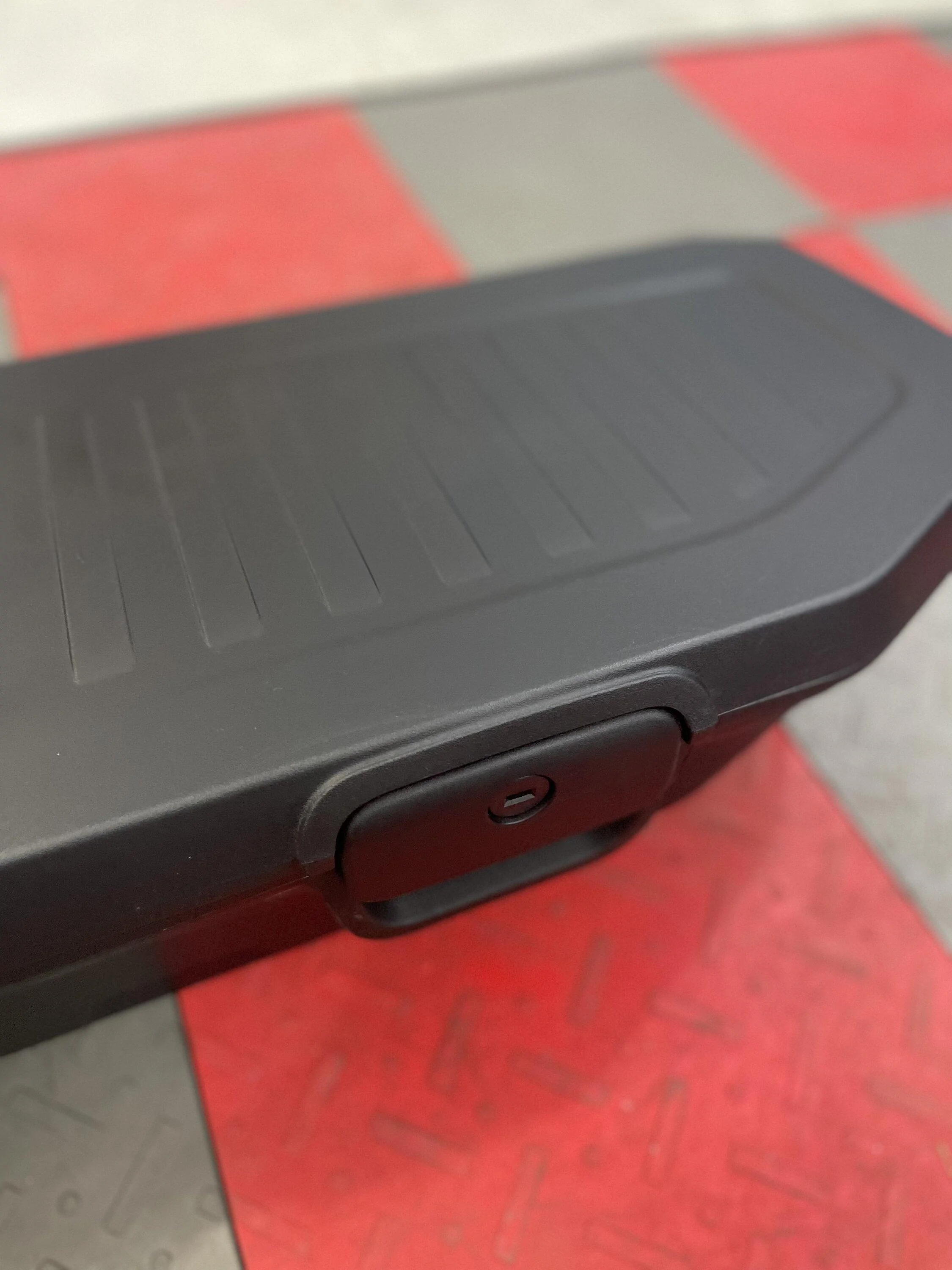 Jeep Gladiator Under seat locking storage bin OEM 427077F2-CCAB-4BCB-9AF4-A94C7F7FACC0