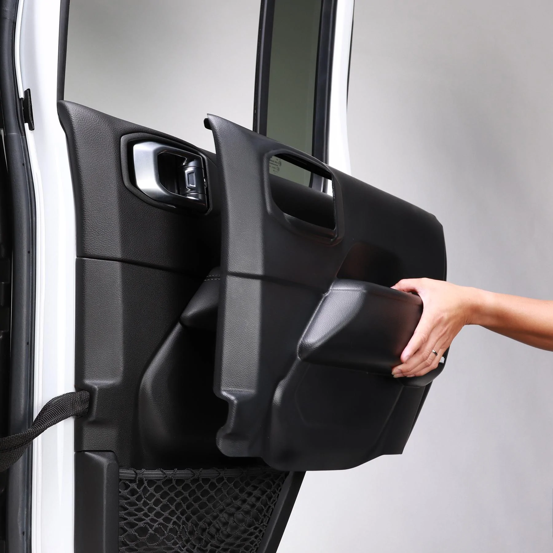 Jeep Gladiator Thinskinz ThinSkinz-Door Protectors-Access-Iso Install 1-Satin Finish (1800x1800)