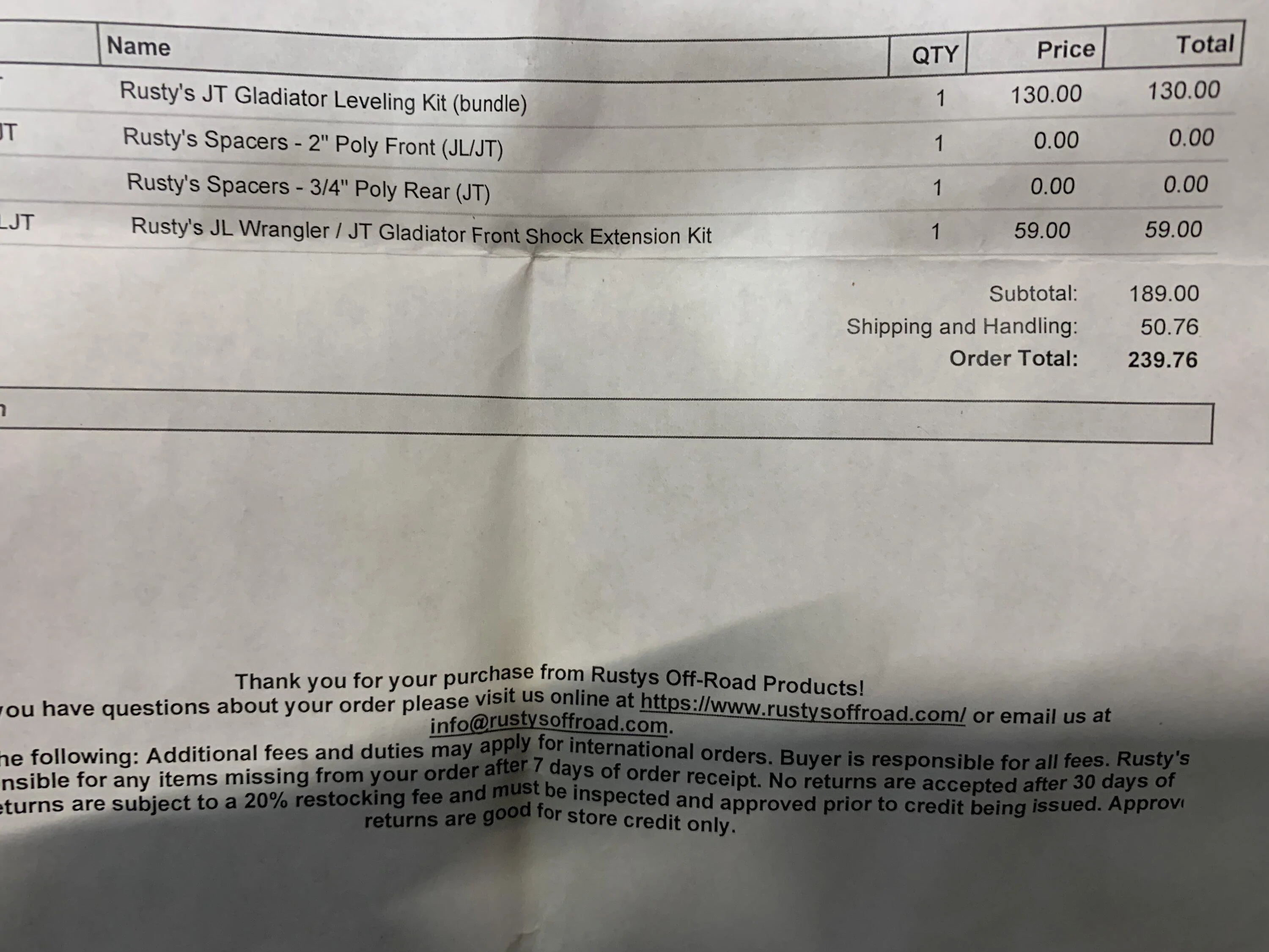Jeep Gladiator Rubicon Shocks/Springs, Rusty’s Leveling Kit EB647DEE-4753-478A-B351-FF75A2305E60
