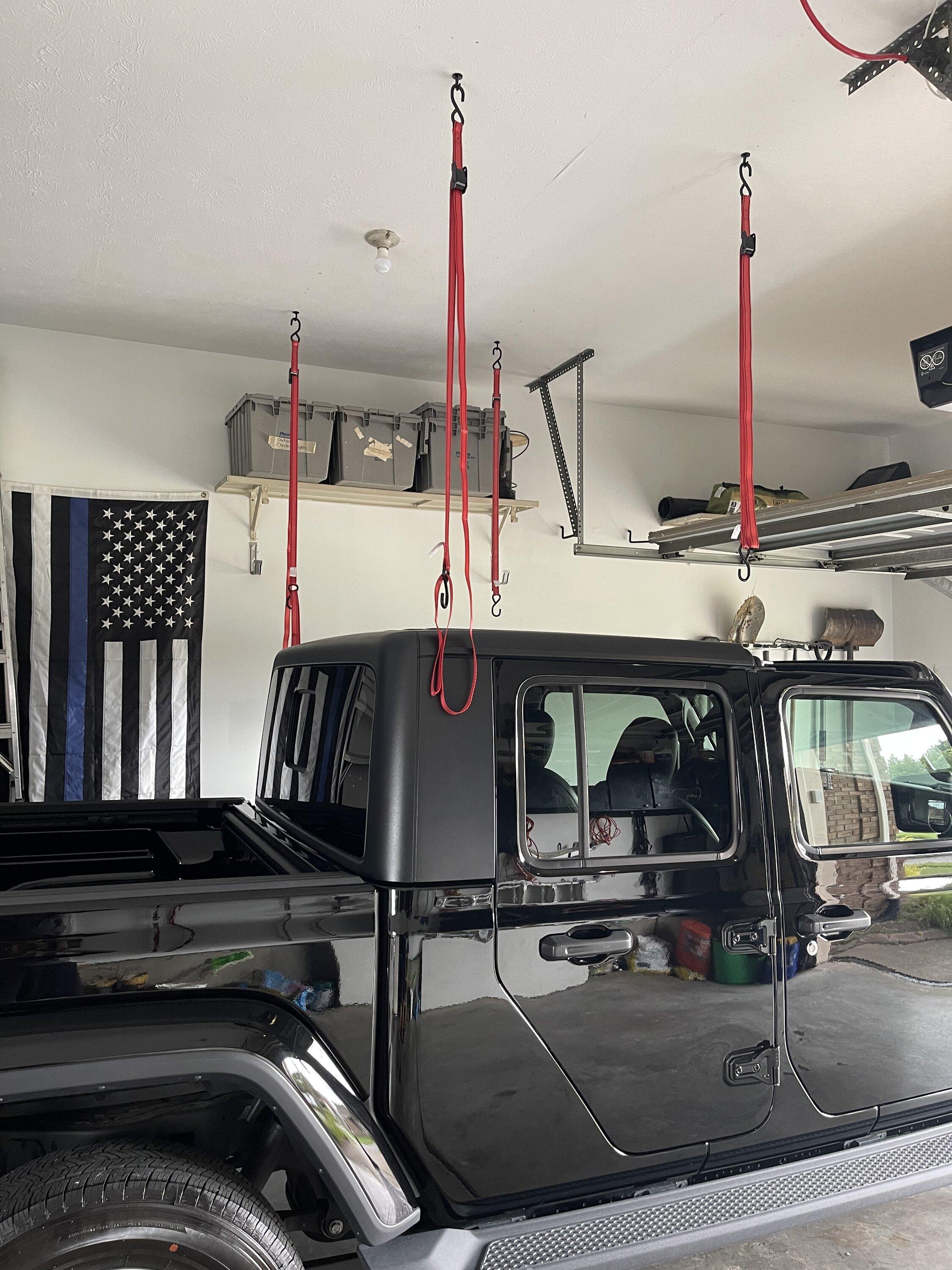Jeep Gladiator Garage Lift Solutions for Gladiator Hard Top 8DAC11D2-7354-433F-BF80-54458436811B