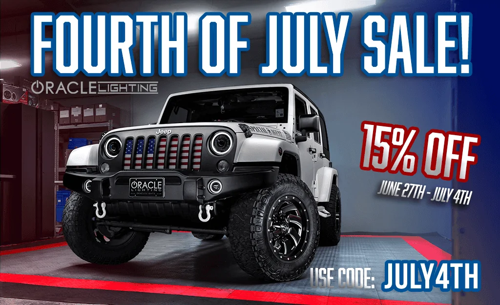 Jeep Gladiator HAPPY INDEPENDENCE DAY from ORACLE Lighting! 4th of JULY JEEP