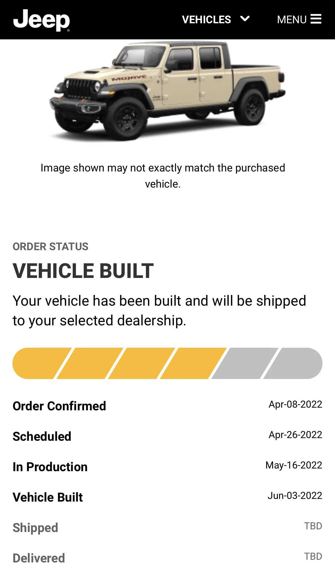 Jeep Gladiator Gladiator Window Sticker and Build Sheet Order Tracking 03DC0864-138A-485F-B9FB-0FE4F8EE1C21