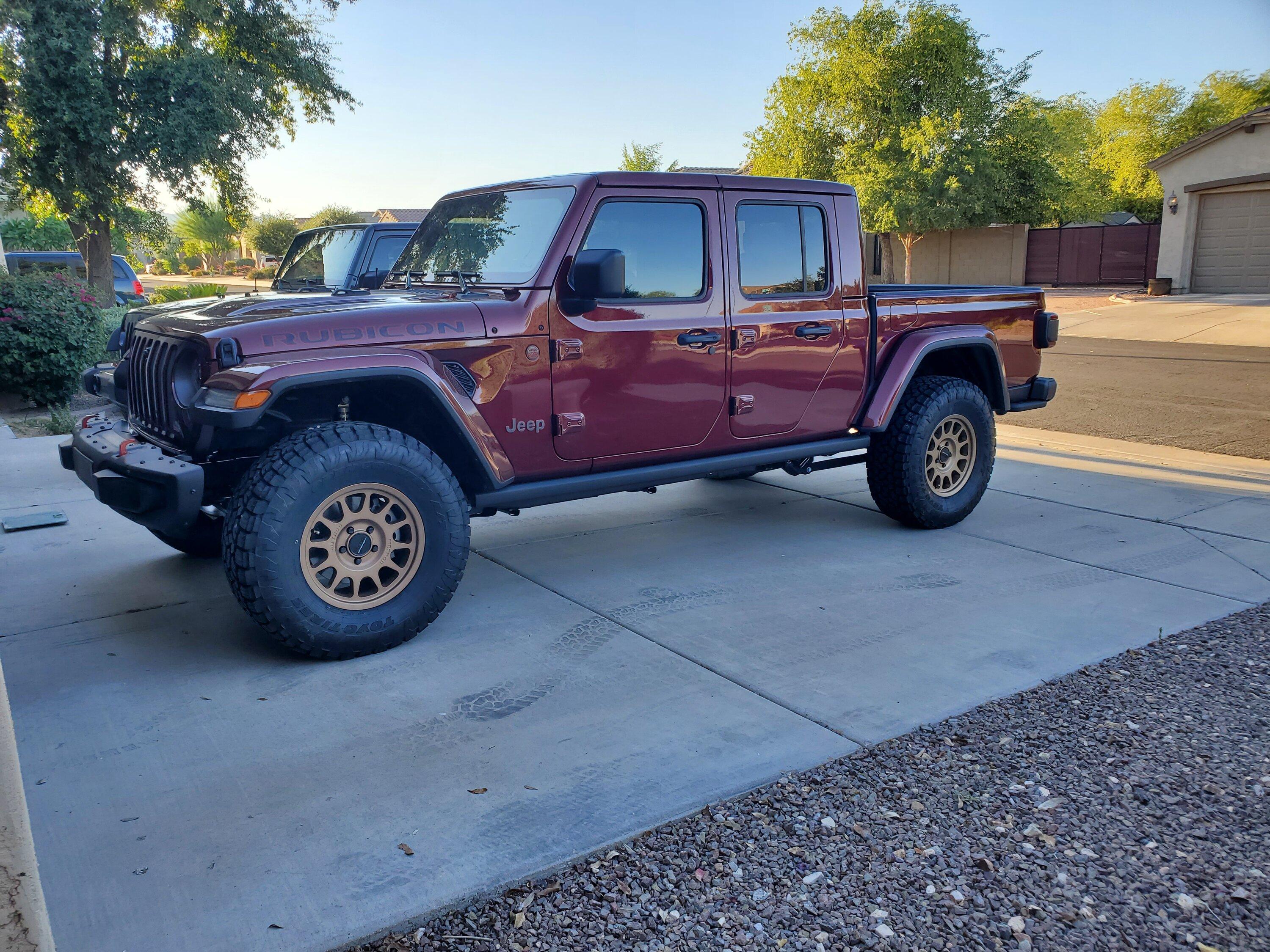 Jeep Gladiator Taking the plunge on wheels and tires. Holy moly… 20220524_181918