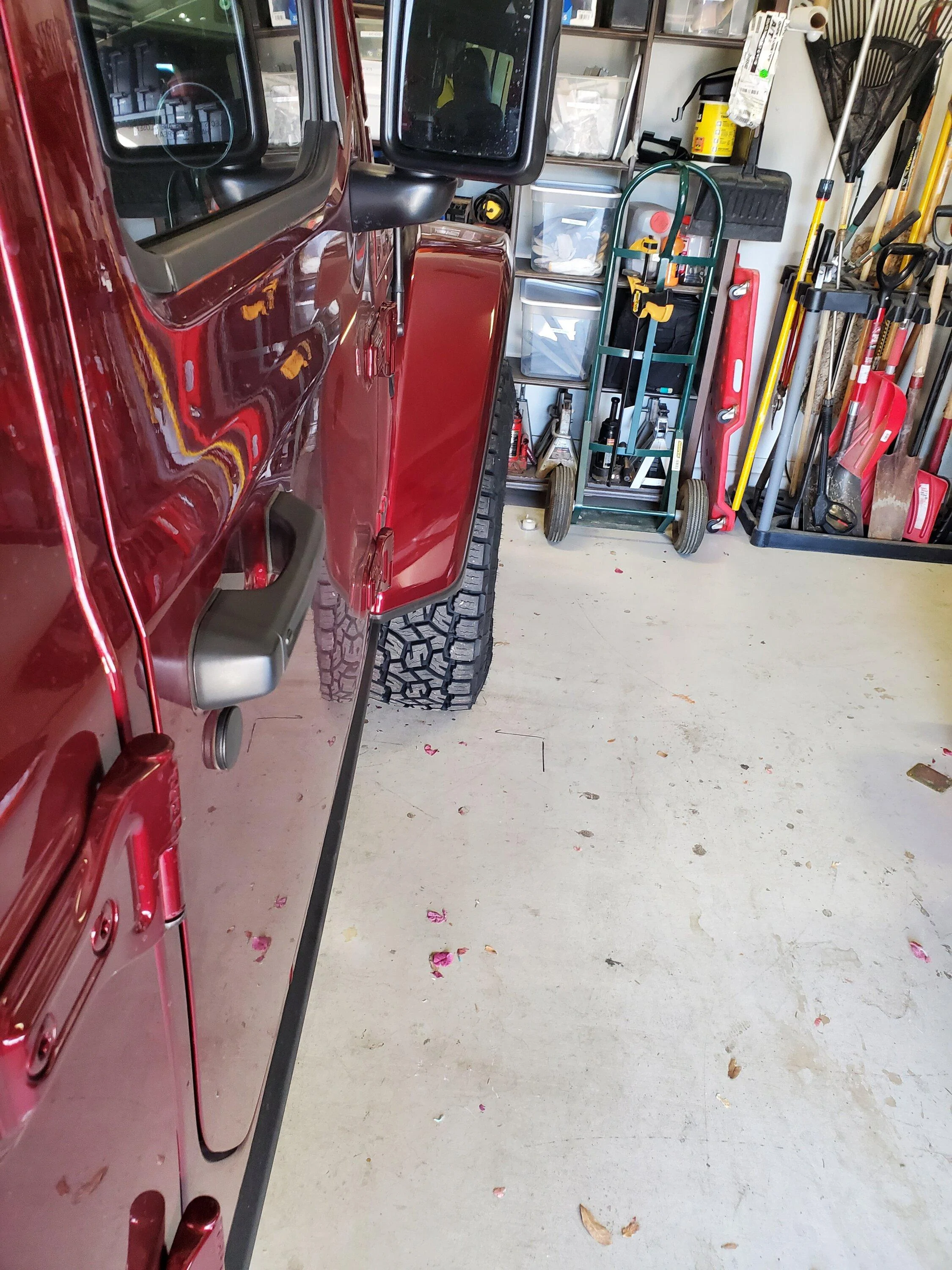 Jeep Gladiator Taking the plunge on wheels and tires. Holy moly… 20220525_065238