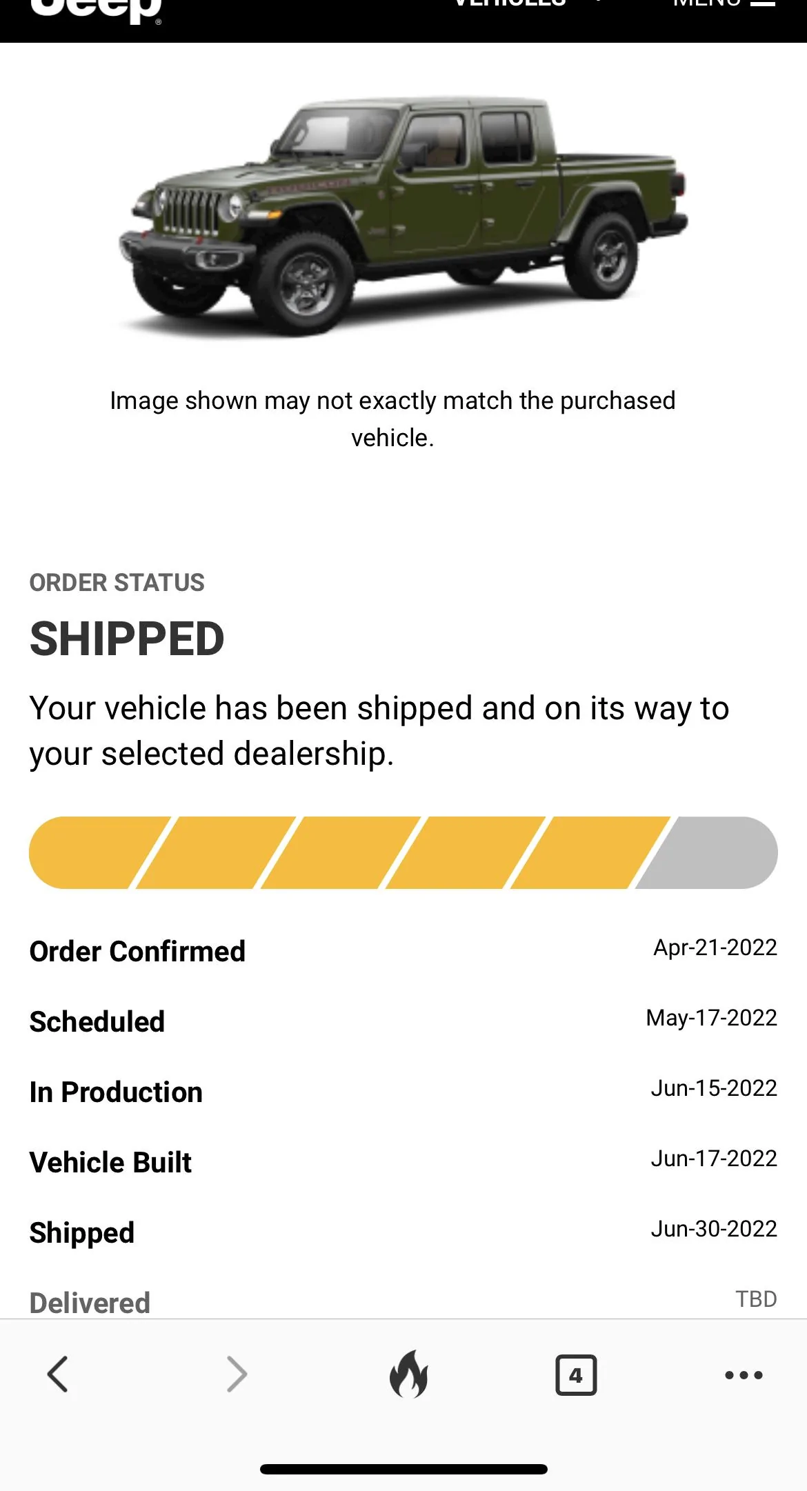 Jeep Gladiator Gladiator Window Sticker and Build Sheet Order Tracking 40F56DDE-0F19-48AA-A969-33F886CDFACF