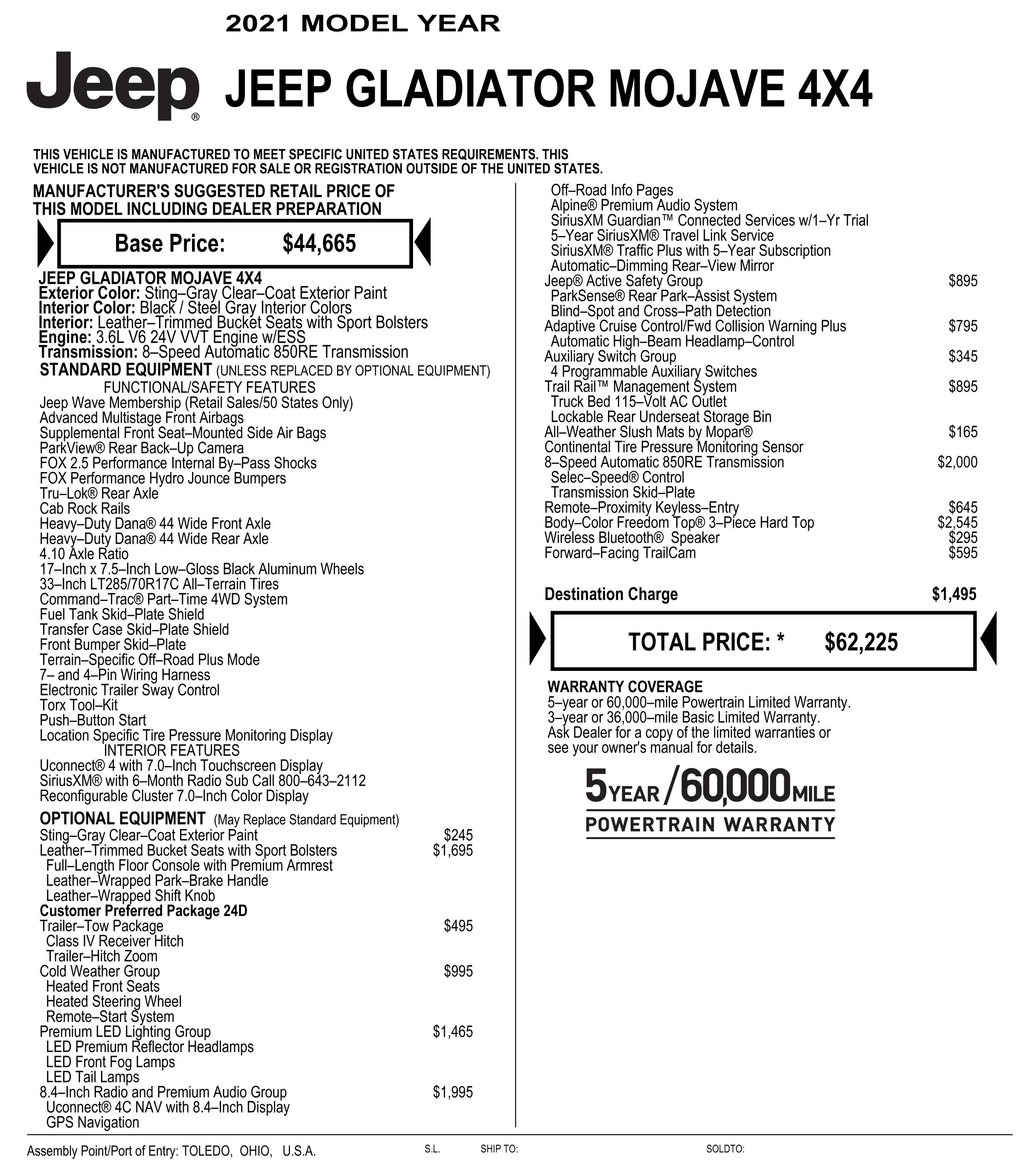 Jeep Gladiator Anyone Else Seeing Price Increases $5-6K 21
