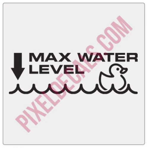 Jeep Gladiator Max water level decal 1657305556438