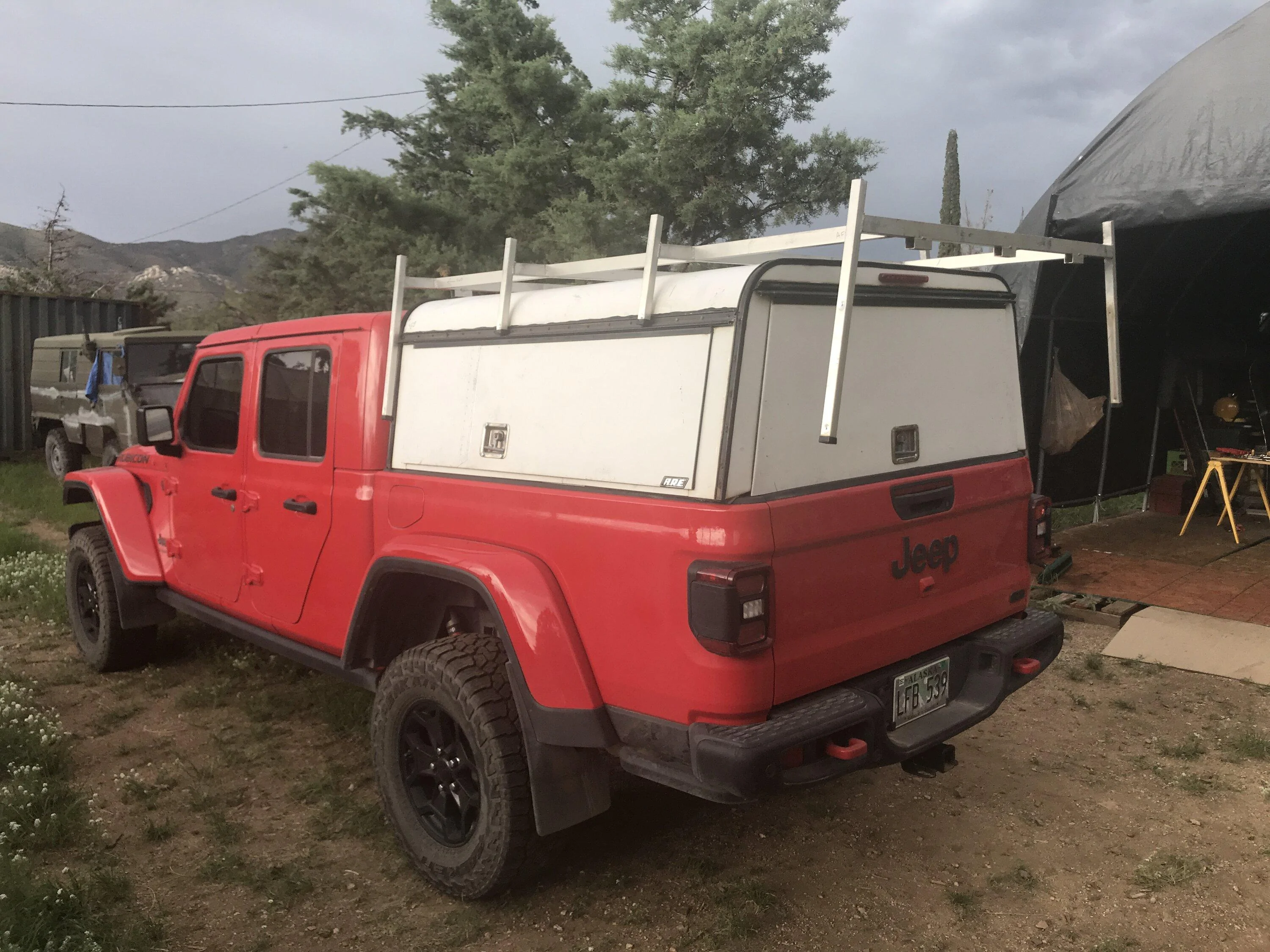 Jeep Gladiator Shortened ARE aluminum topper. IMG_4961[1]