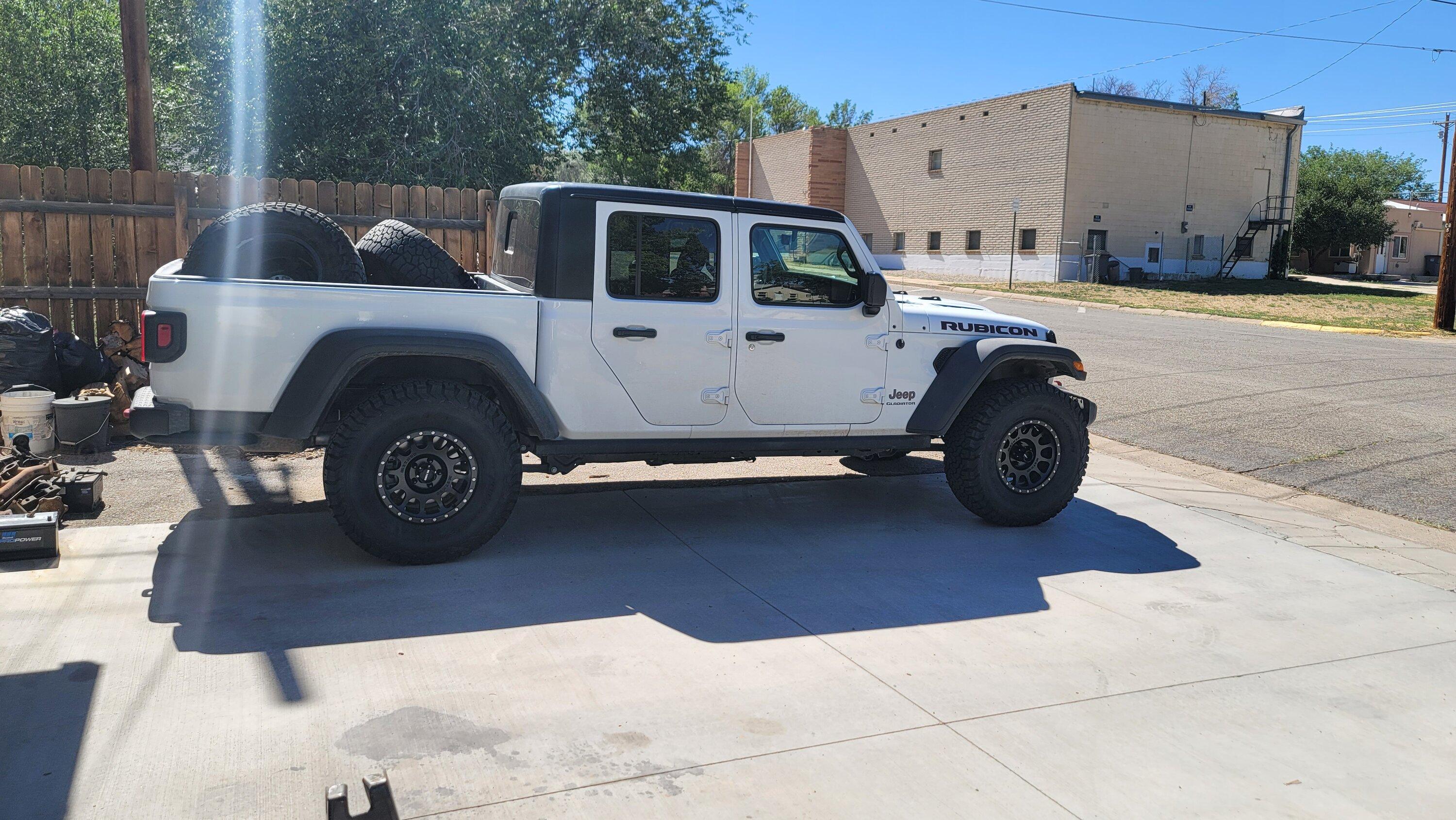 Jeep Gladiator Deisel lift specifics 20220708_161414
